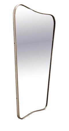 Gio Ponti Specchio da Parete in Ottone "F.A. 33", Italia 1950s