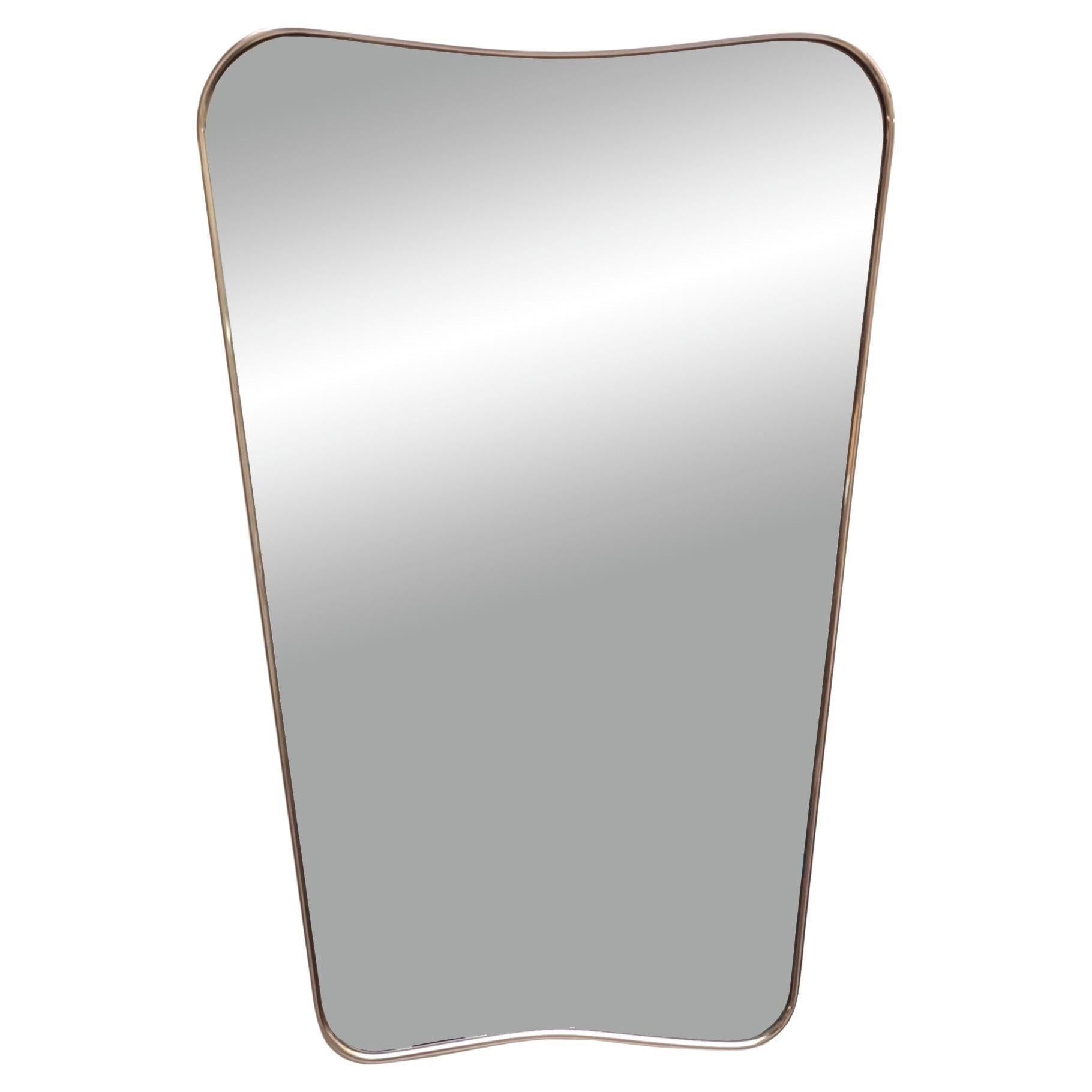 Gio Ponti Specchio da Parete in Ottone "F.A. 33", Italia 1950s