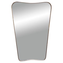 Gio Ponti Specchio da Parete in Ottone "F.A. 33", Italia 1950s