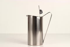 Gio Ponti-Couchtisch oder Krug aus Edelstahl, hergestellt in Italien von Fratelli Calderoni