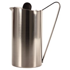 Gio Ponti stainless steel coffee pot or jug made in Italy by Fratelli Calderoni