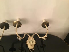 Gio Ponti Stile Sconces Brass Metal 1940 Italy