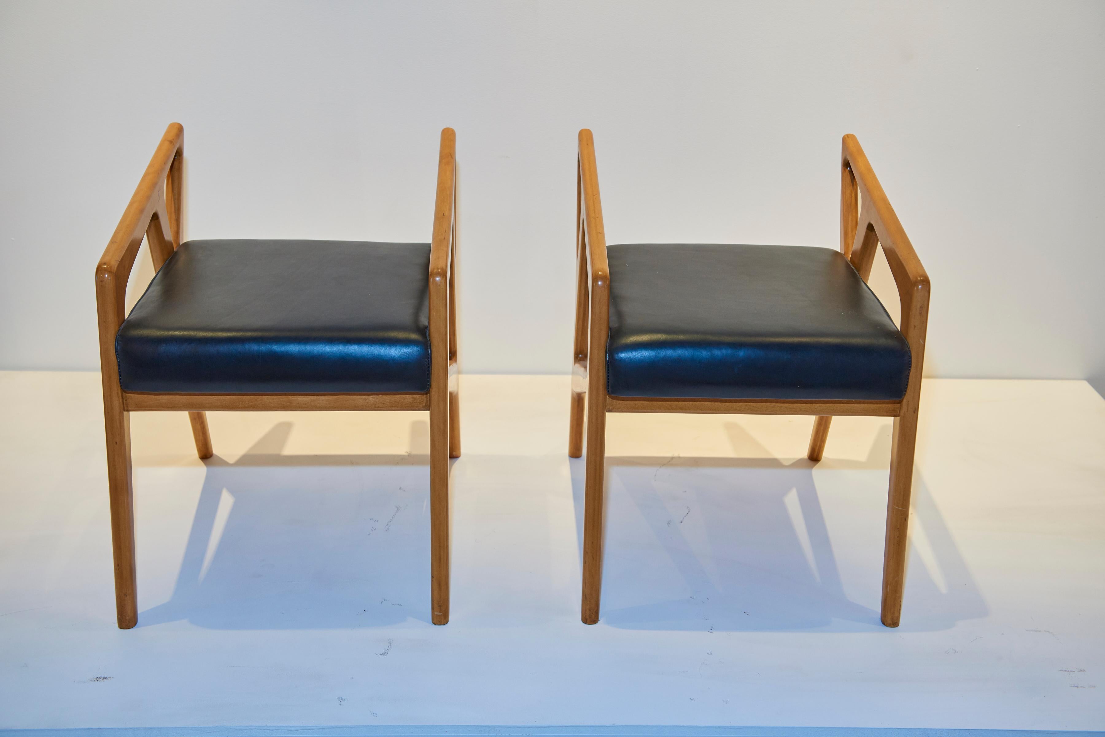 A wonderful pair of Ponti stools.
Fully documented.