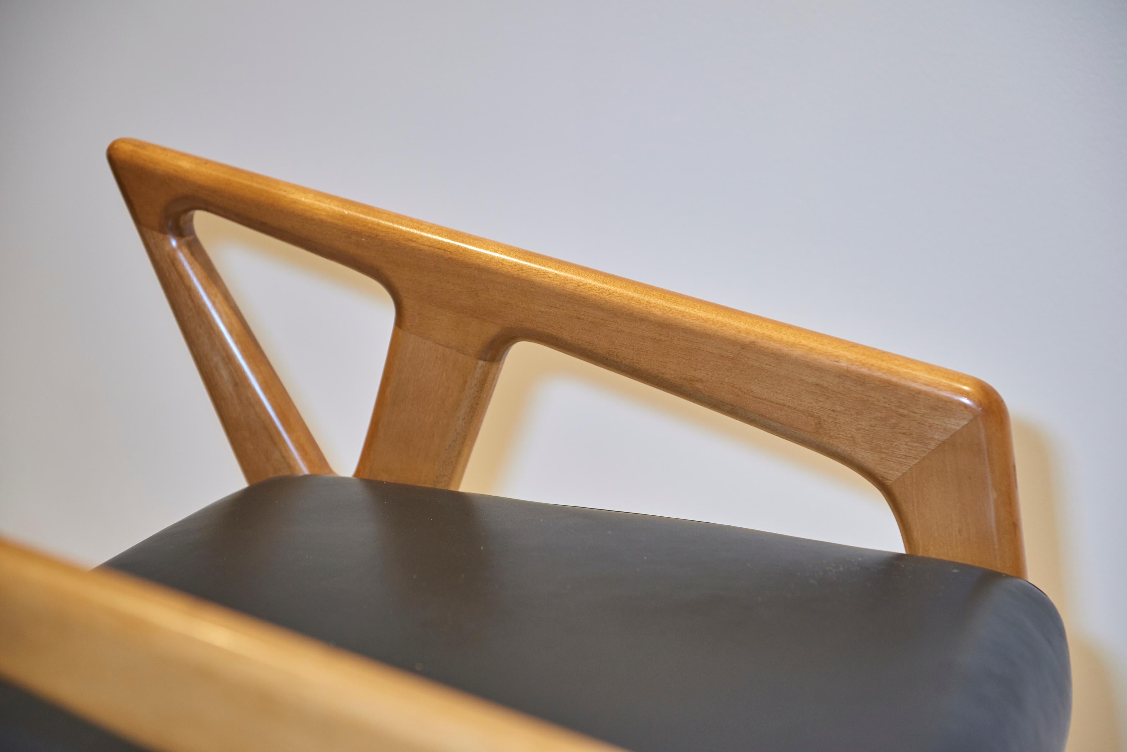 Wood Gio Ponti Stools For Sale