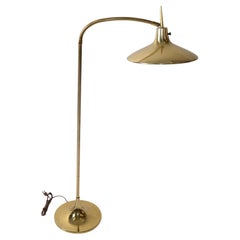 Gio Ponti Style Adjustable Brass B-683 Laurel Floor Lamp Mid-Century Modern 1970