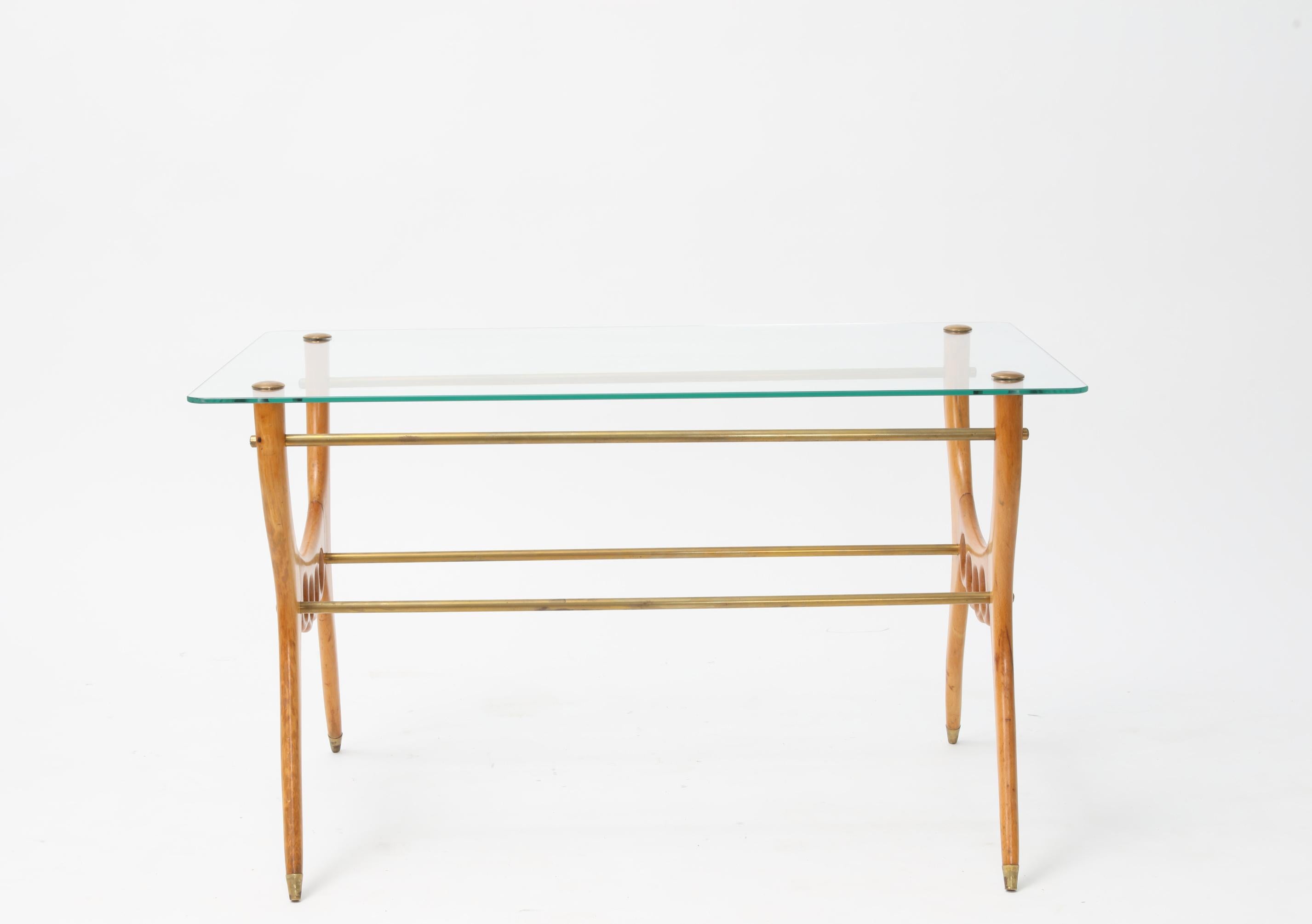 Gio Ponti Style Coffee Table, Italy 1960s In Good Condition For Sale In Lambertville, NJ