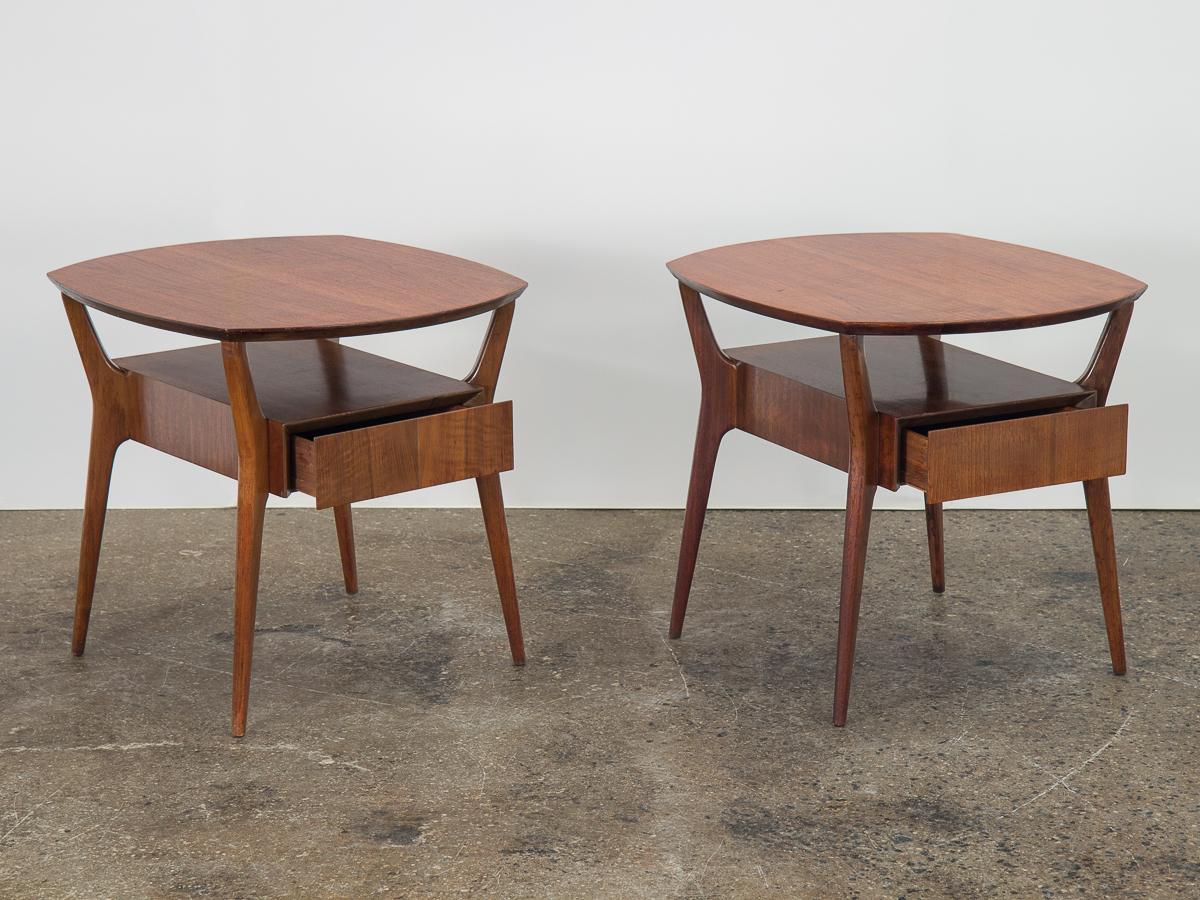 Mid-Century Modern Gio Ponti Style End Tables