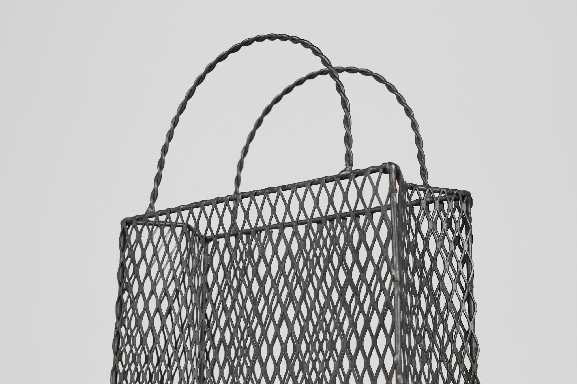 Gio Ponti Style Expanded Metal Shopping Bag For Sale 2