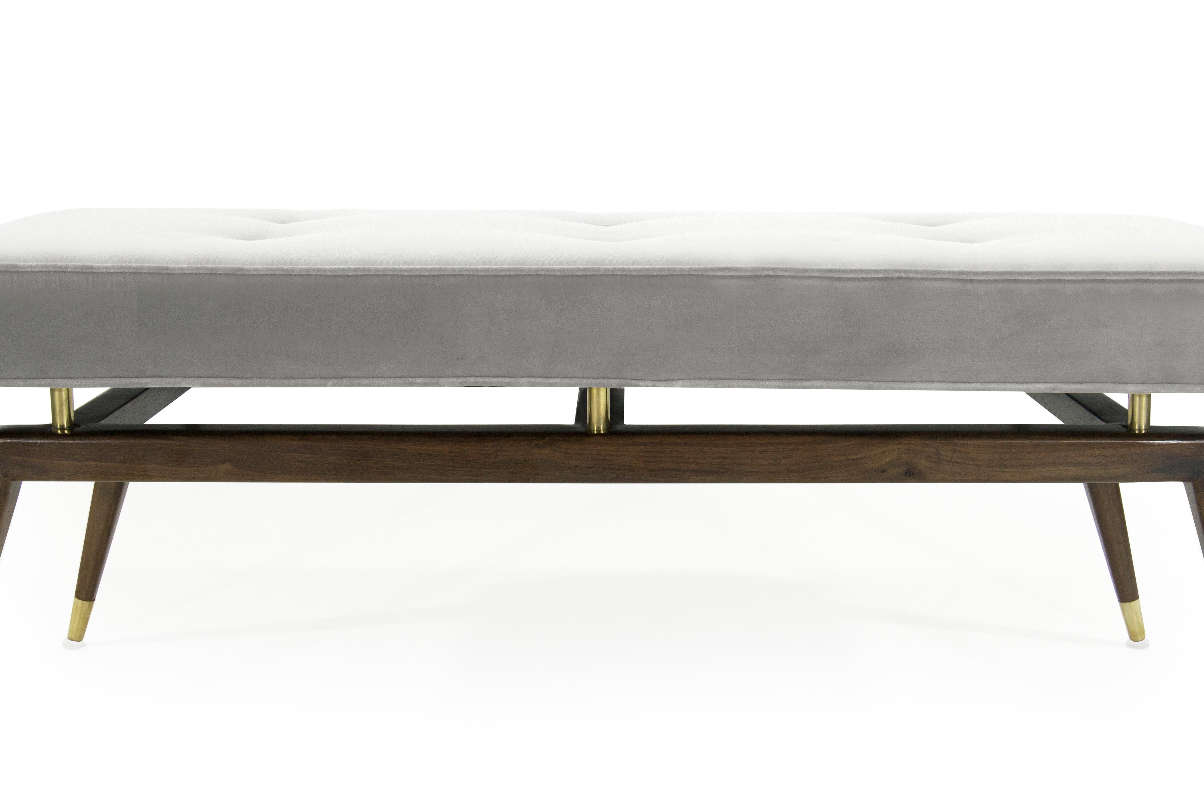 Gio Ponti Style Floating Bench In Excellent Condition In Westport, CT