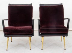 Poltrone moderniste italiane in stile Gio Ponti, 2