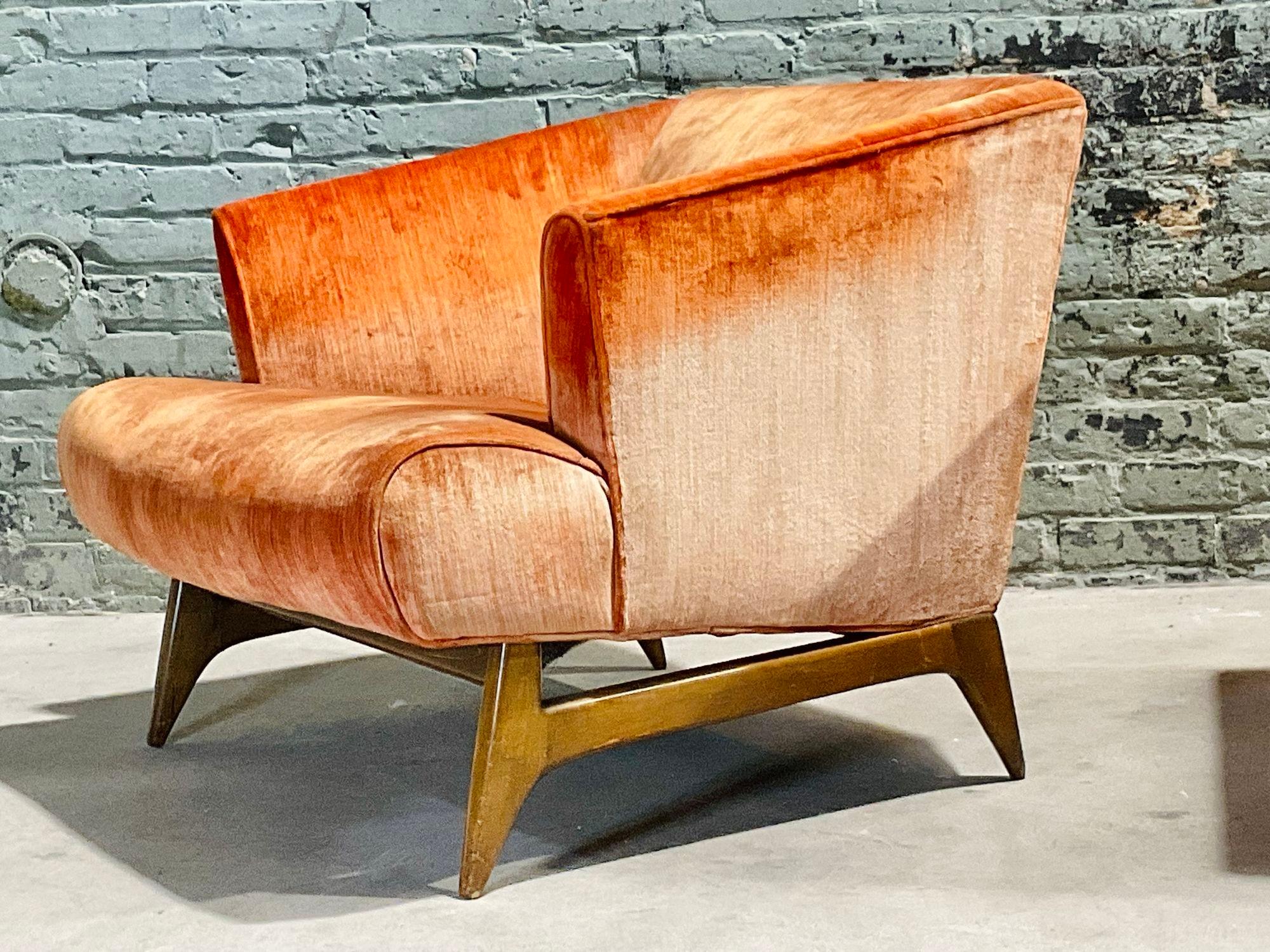 Mid-20th Century Gio Ponti Style Lounge Chairs, Italy 1960