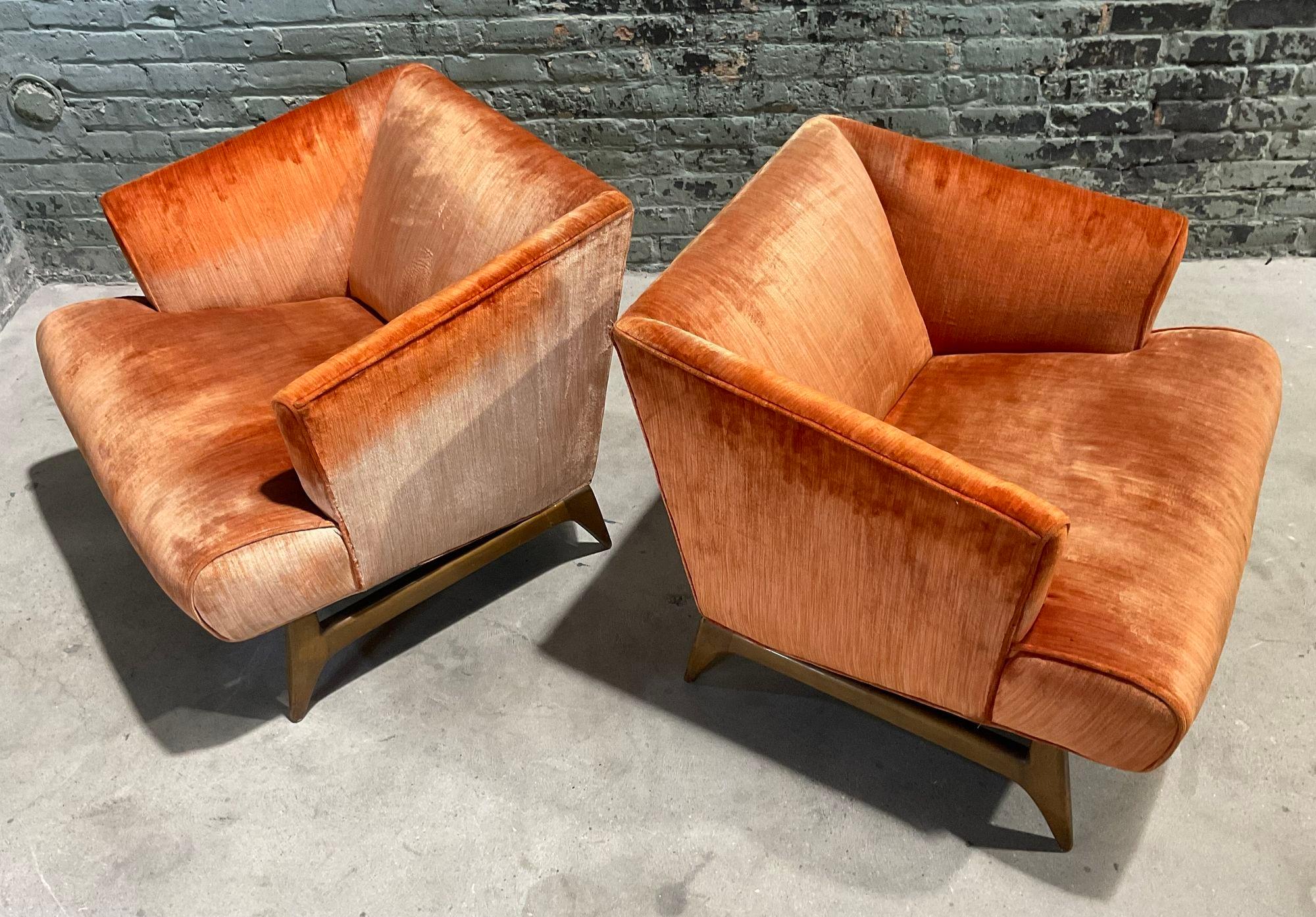 Upholstery Gio Ponti Style Lounge Chairs, Italy 1960