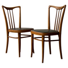 Gio Ponti Style Mid-century Side Chairs, possibly made by Dassi, circa 1950s