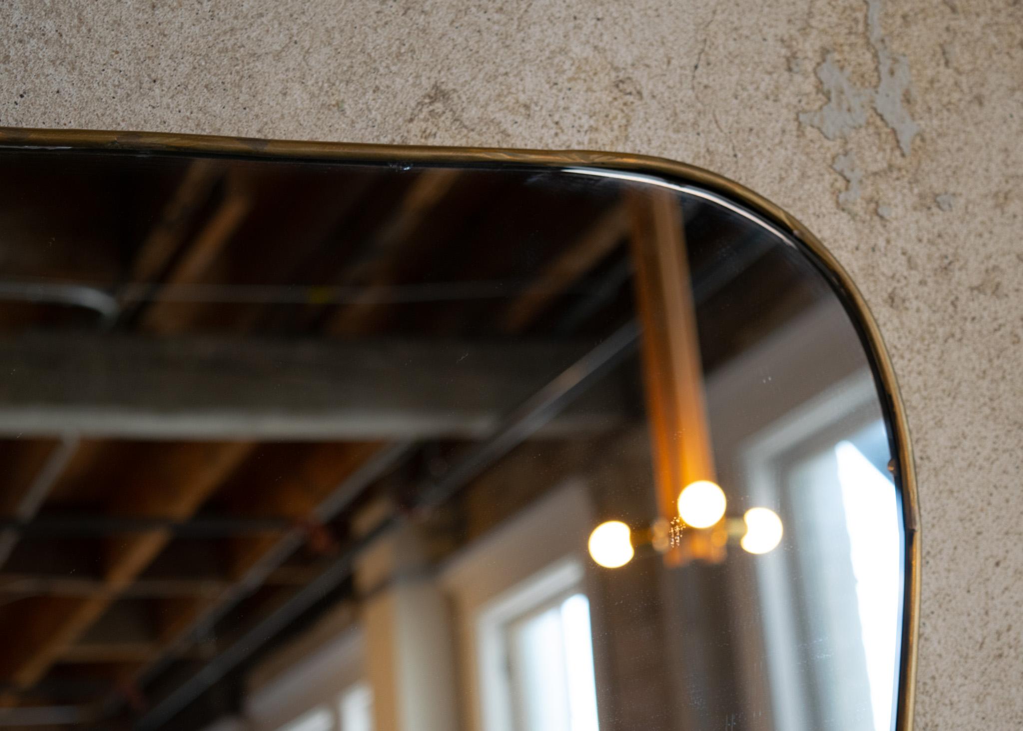 Italian Gio Ponti Style Mirror For Sale