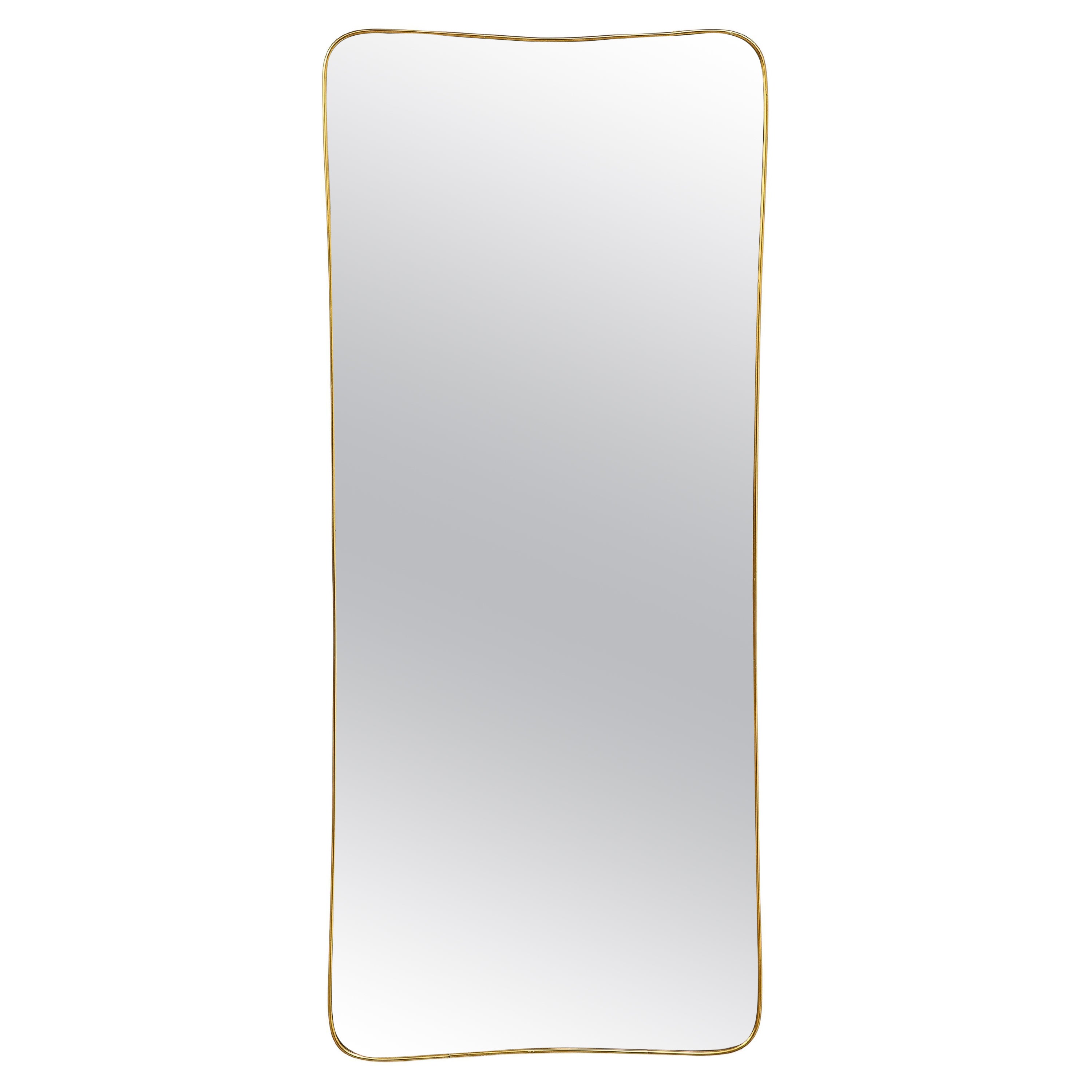 Gio Ponti Style Modernist Dressing Mirror, Italy, 1950's