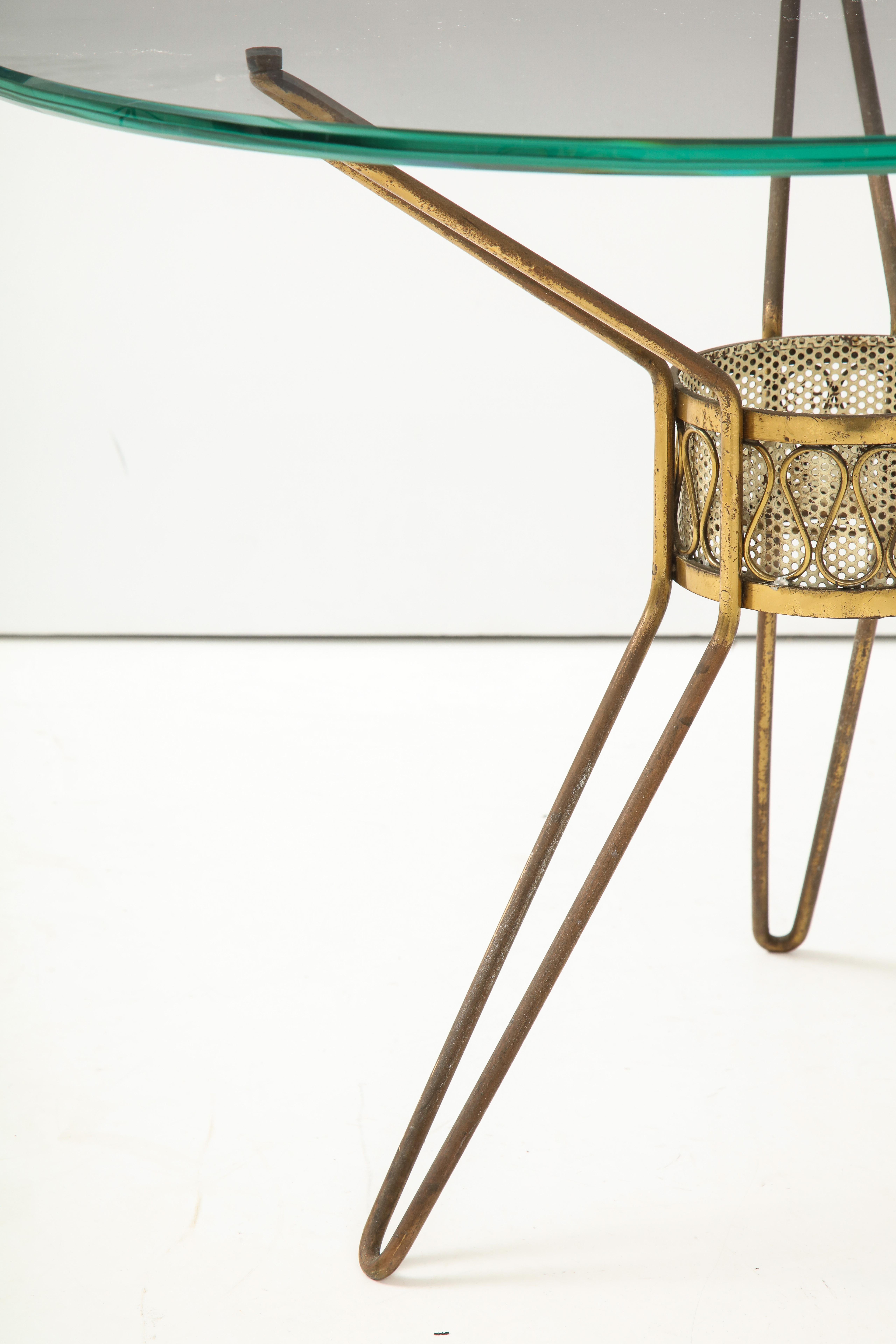 Mid-Century Modern Gio Ponti Style Occasional Tripod Table, of the Period, Italy, circa 1950s