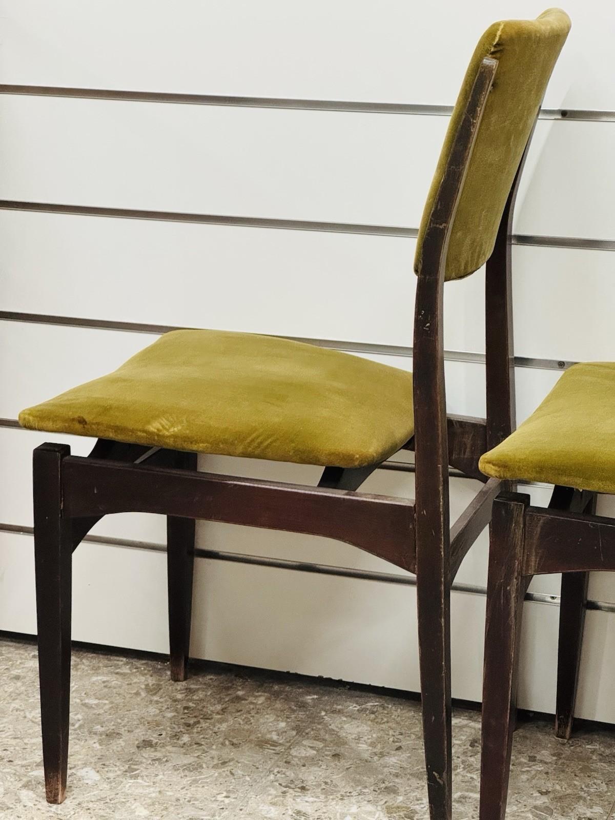 Gio Ponti Style Set Di 6 Sedie Da Pranzo Anni ‘60 Design Modernariato im Angebot 6