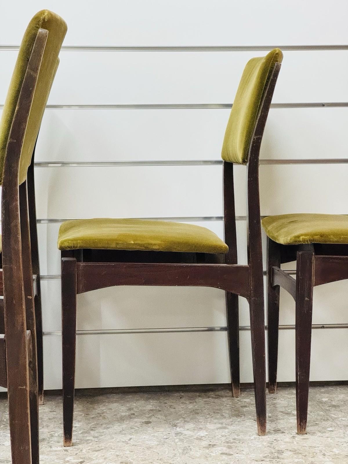 Gio Ponti Style Set Di 6 Sedie Da Pranzo Anni ‘60 Design Modernariato im Angebot 7