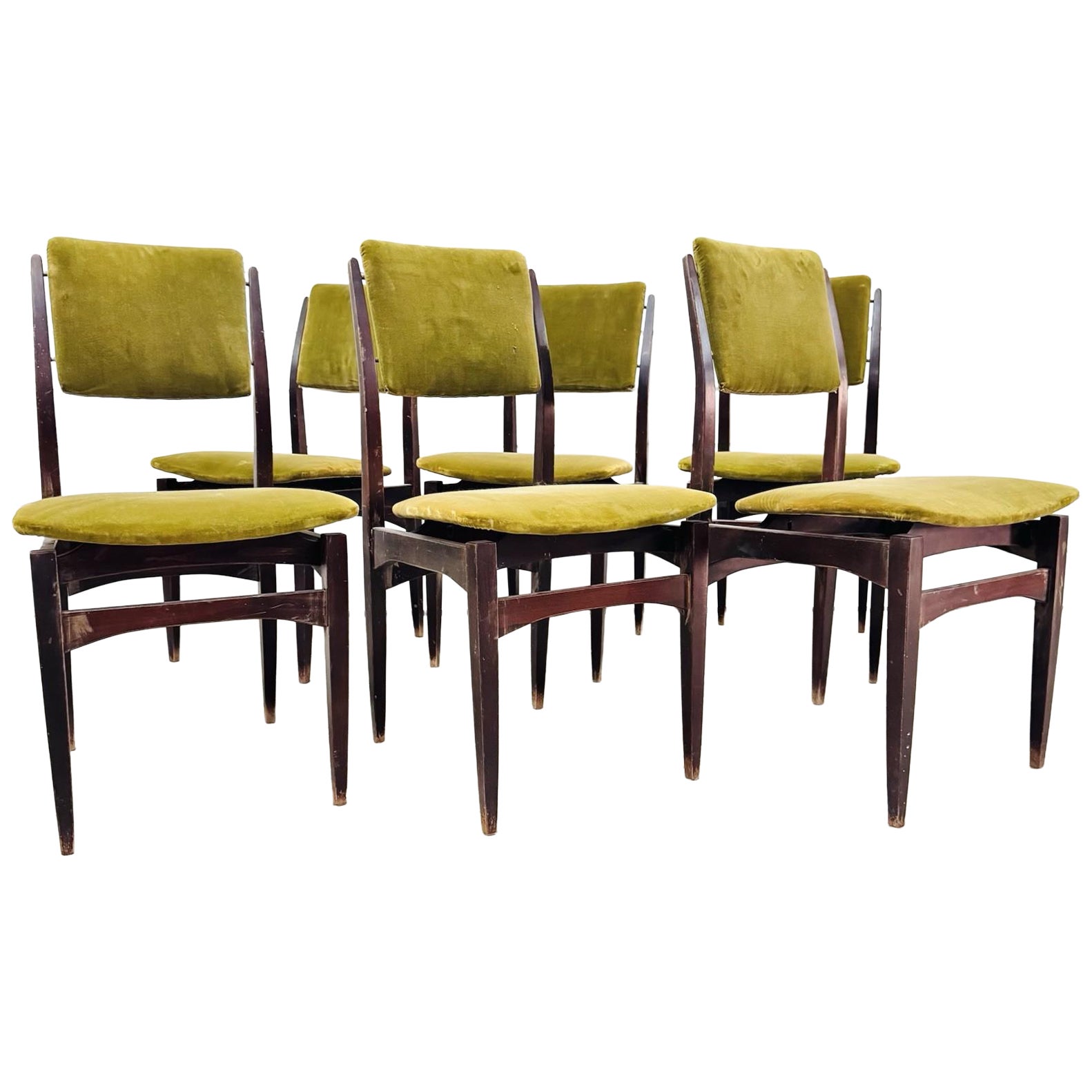 Gio Ponti Style Set Di 6 Sedie Da Pranzo Anni ‘60 Design Modernariato im Angebot