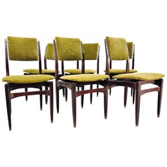 Gio Ponti Style Set Di 6 Sedie Da Pranzo Anni ‘60 Design Modernariato