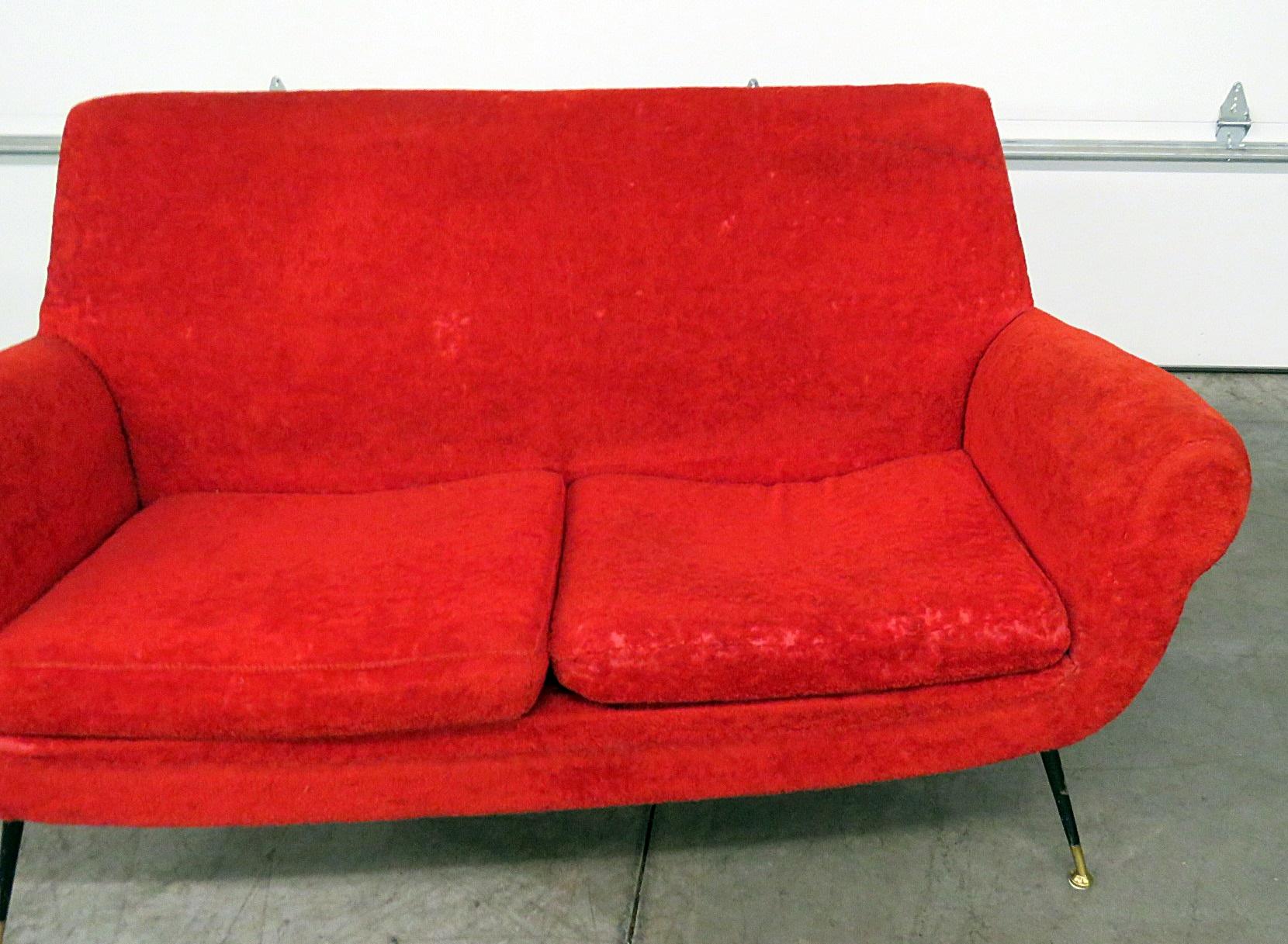 Mid-Century Modern Gio Ponti Style Sofa