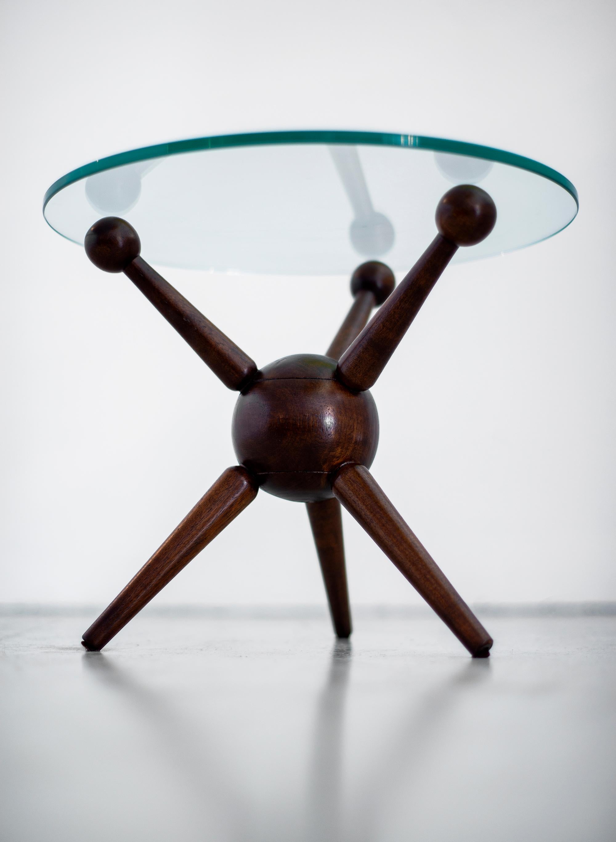 Gio Ponti Style Tripod Tables In Good Condition In Beverly Hills, CA