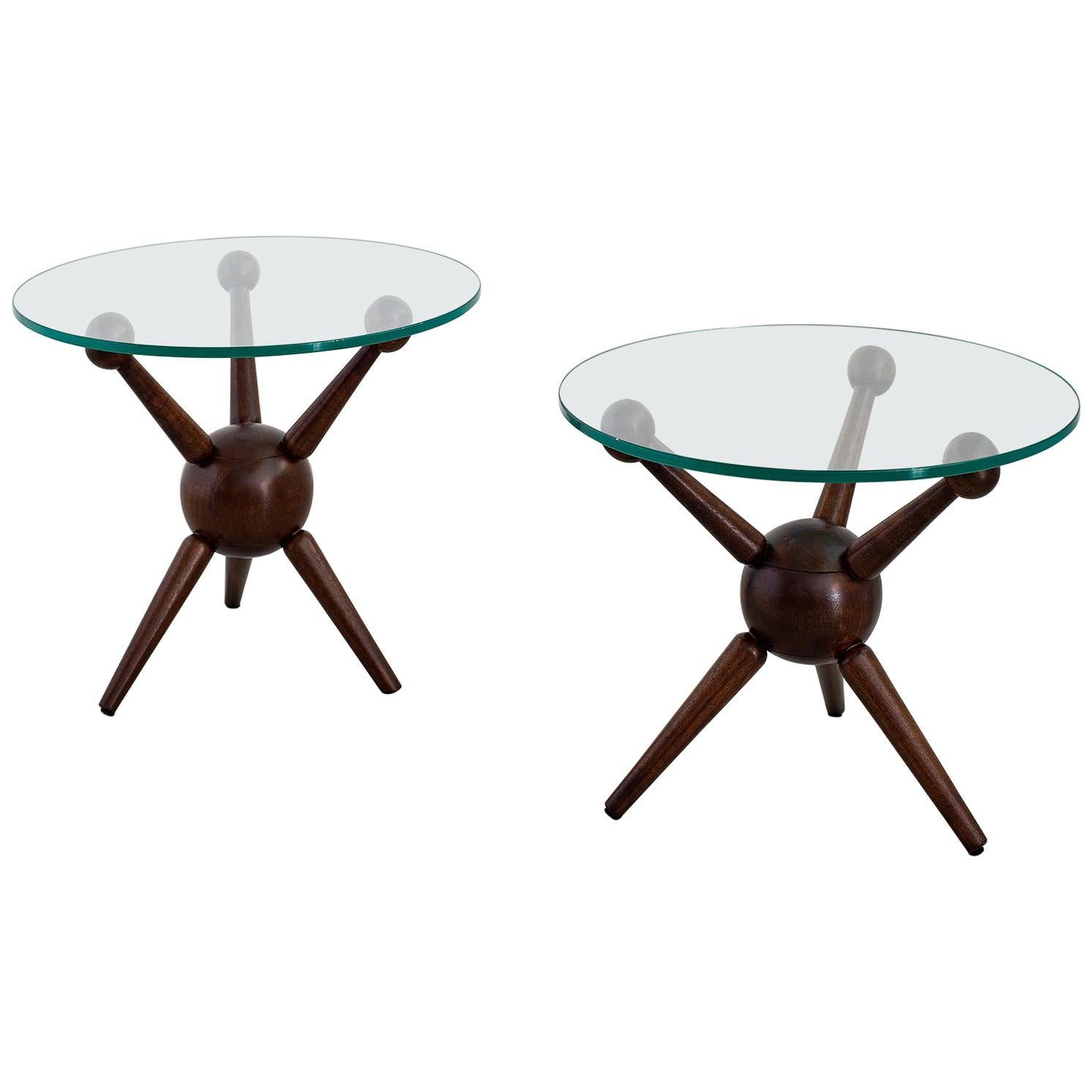 Gio Ponti Style Tripod Tables