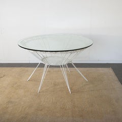 Gio Ponti Style Wrought Iron Table from the 1950s Casa E Giardino