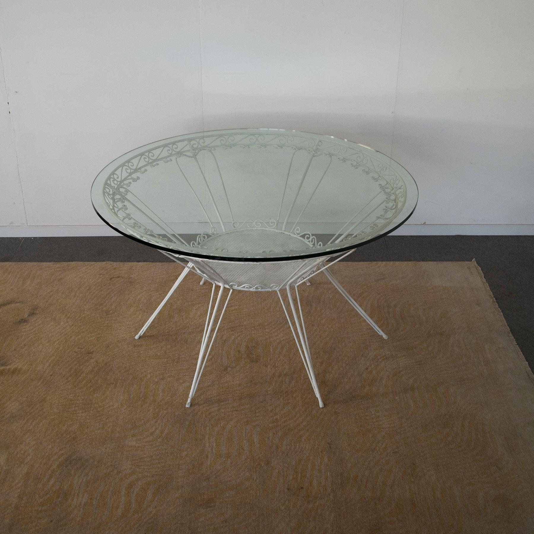 Table en fer forgé de style Gio Ponti des années 1950 Casa e Giardino en vente 1