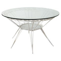Gio Ponti Style Wrought Iron Table from the 1950s Casa E Giardino