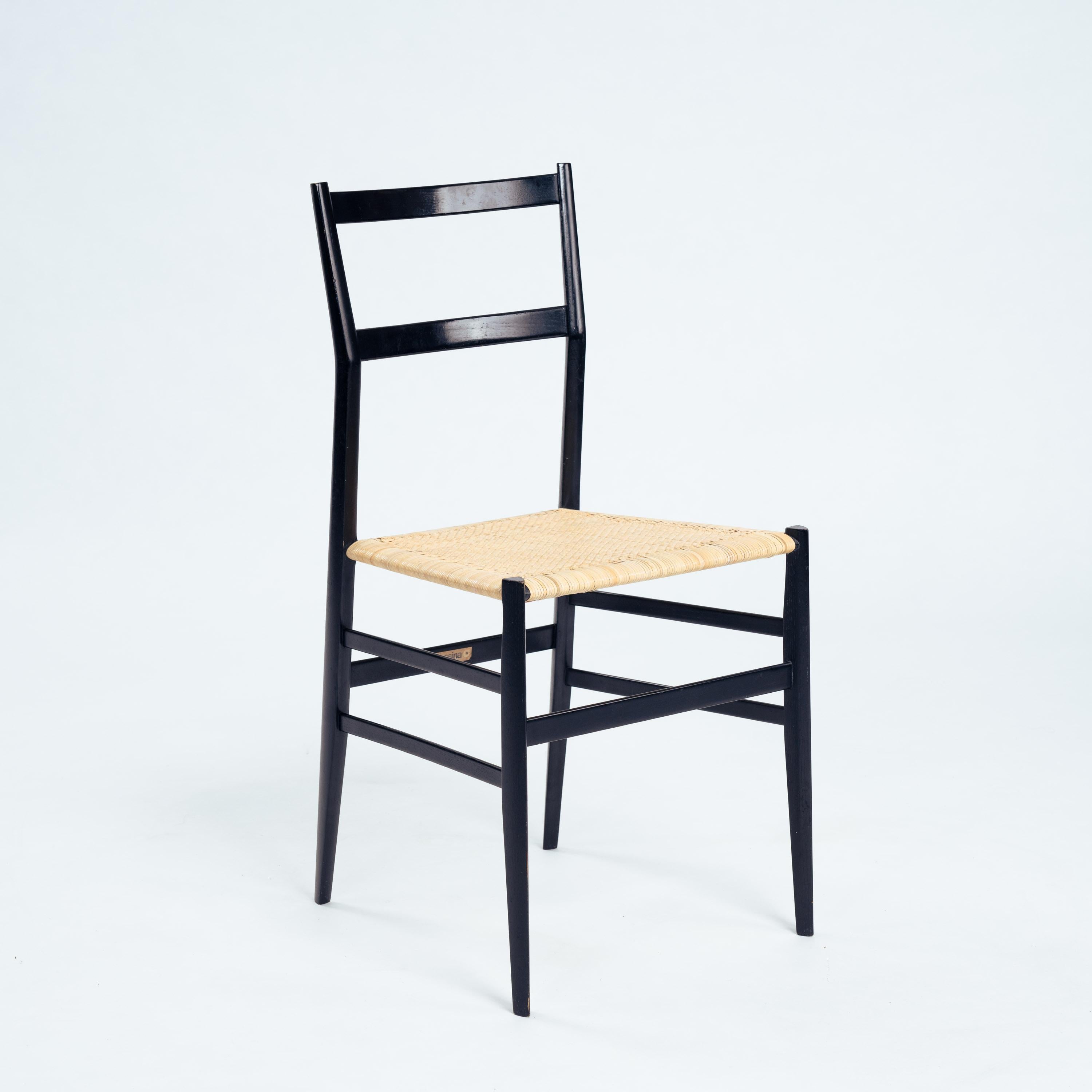 Mid-Century moderno Sedia Gio Ponti SUPERLEGGERA 499 di Cassina, anni '70 in vendita