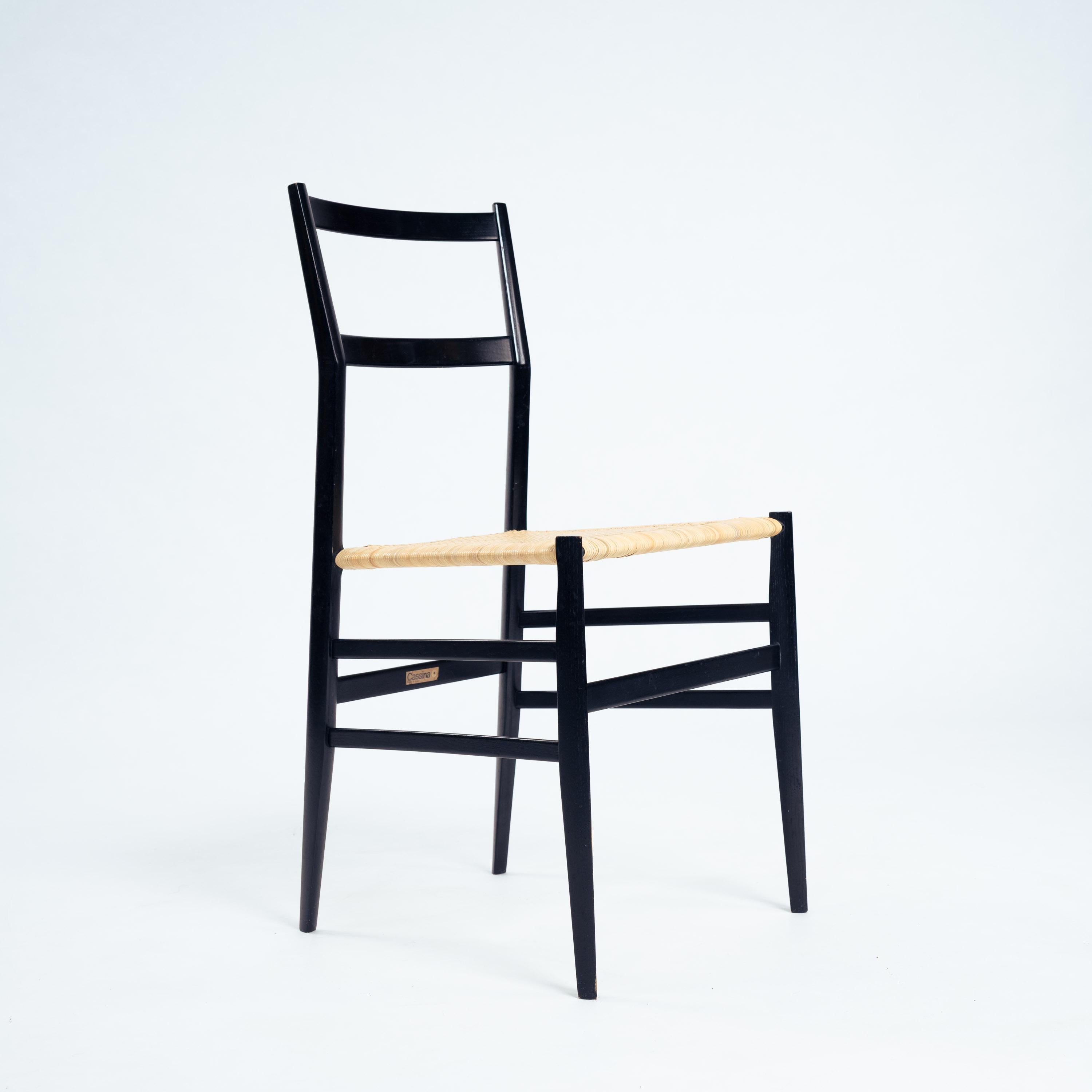 Metà XX secolo Sedia Gio Ponti SUPERLEGGERA 499 di Cassina, anni '70 in vendita