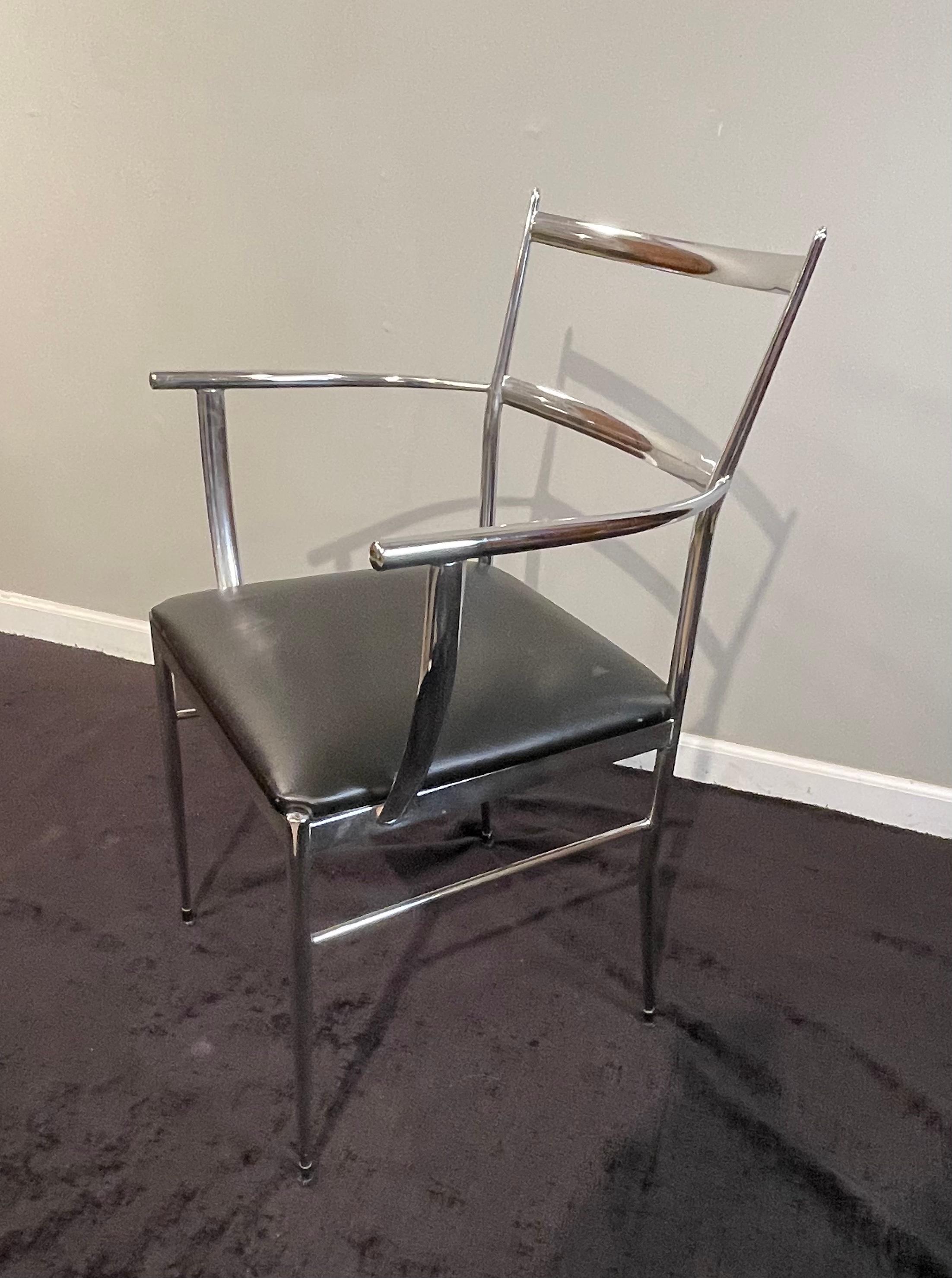 Polished Gio Ponti, Style Superleggera Armchair by Cassina, Italy 1960 For Sale