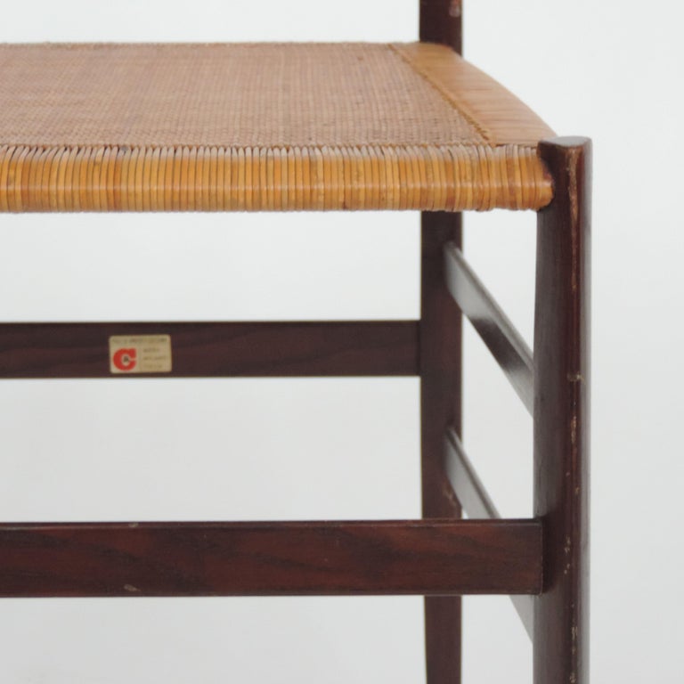 All original Superleggera chair by Architect Gio Ponti for Cassina. 
In Ashwood and seat in hand woven straw.
Italy 1957
Original Cassina label.
   