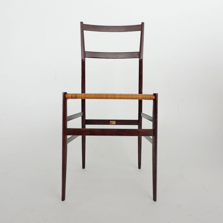 Mid-Century Modern Gio Ponti Superleggera Chair for Cassina, Italy, 1957