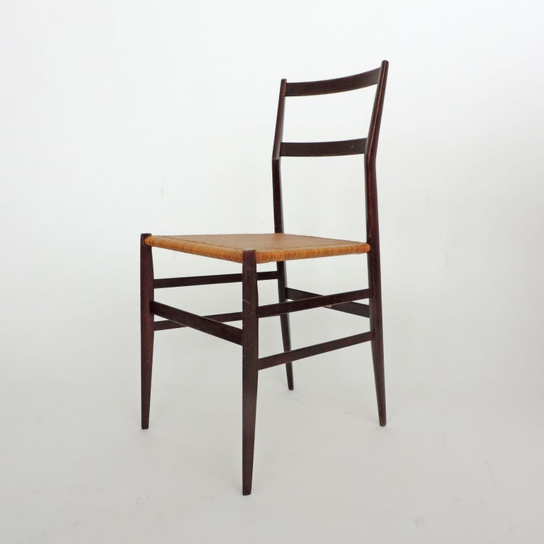 Gio Ponti Superleggera Chair for Cassina, Italy, 1957 In Good Condition In Milan, IT