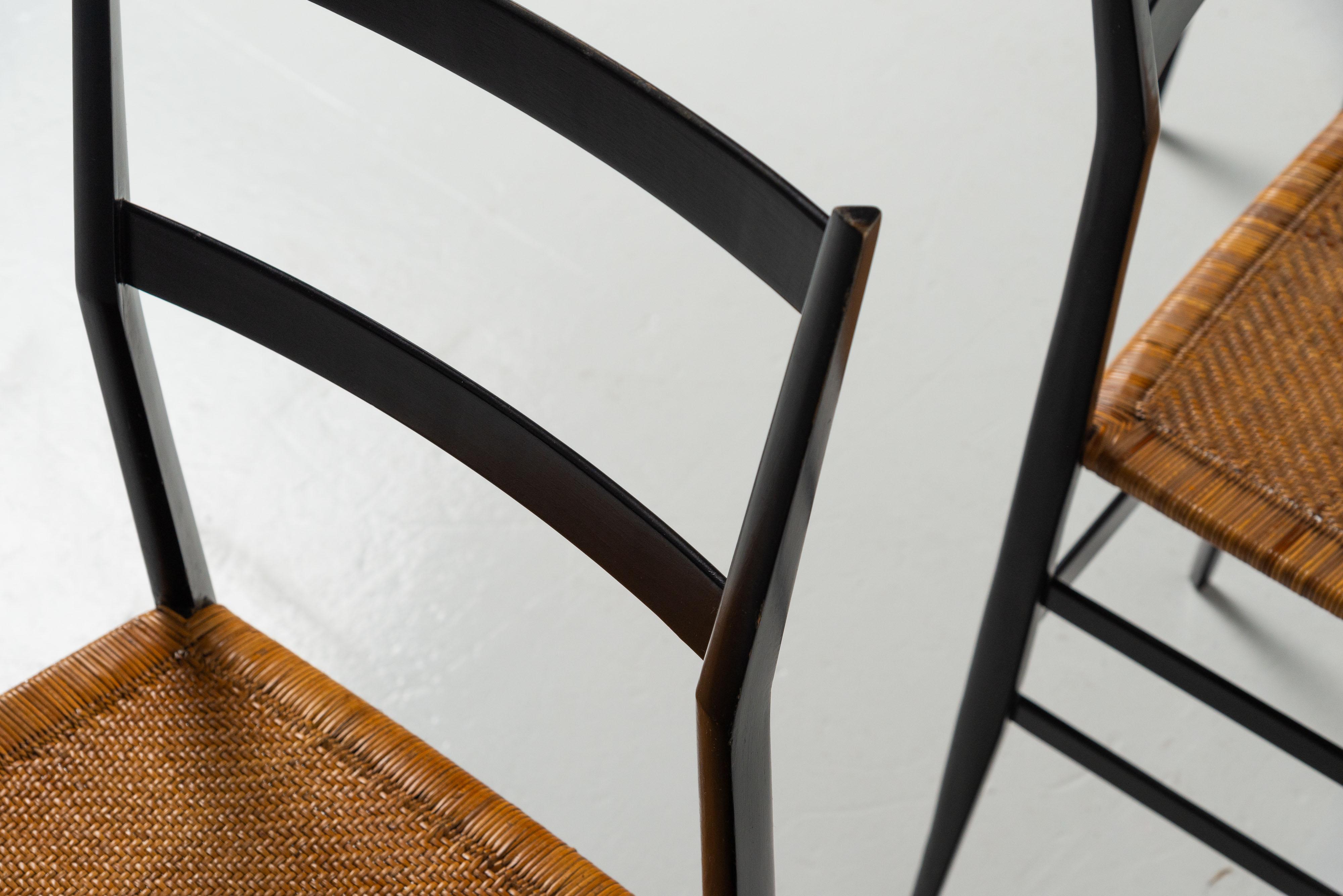 Gio Ponti Superleggera chairs Cassina Italy 1957 4