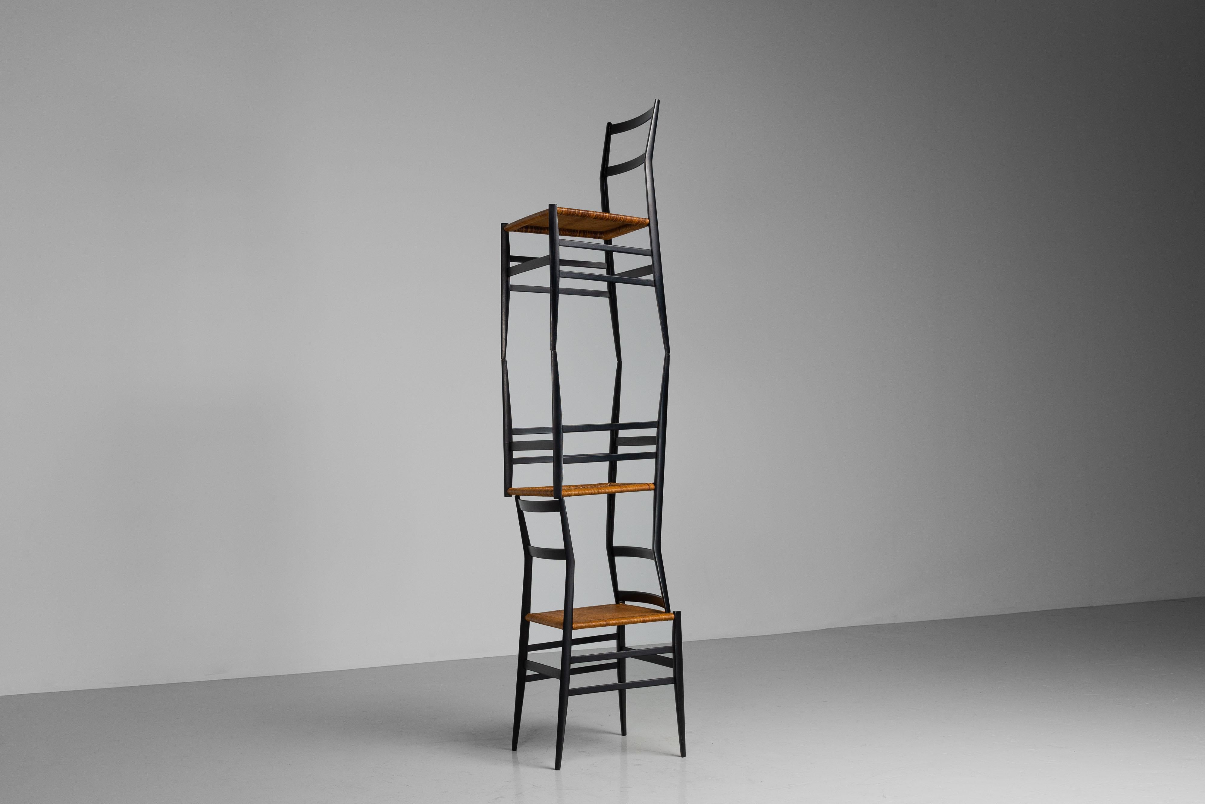 Mid-20th Century Gio Ponti Superleggera chairs Cassina Italy 1957