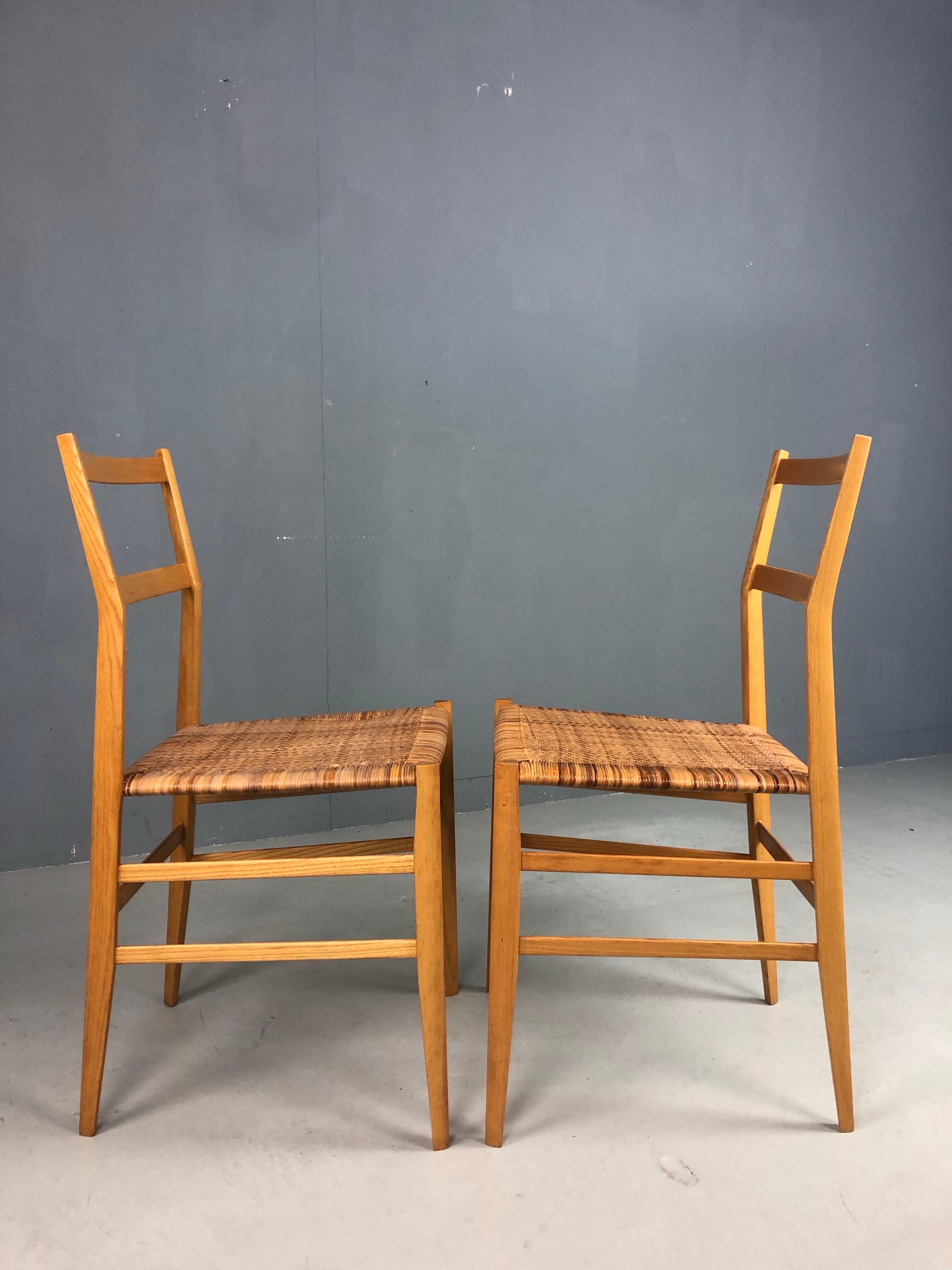 Gio Ponti Superleggera, ensemble de deux, Italie, années 1980 en vente 5