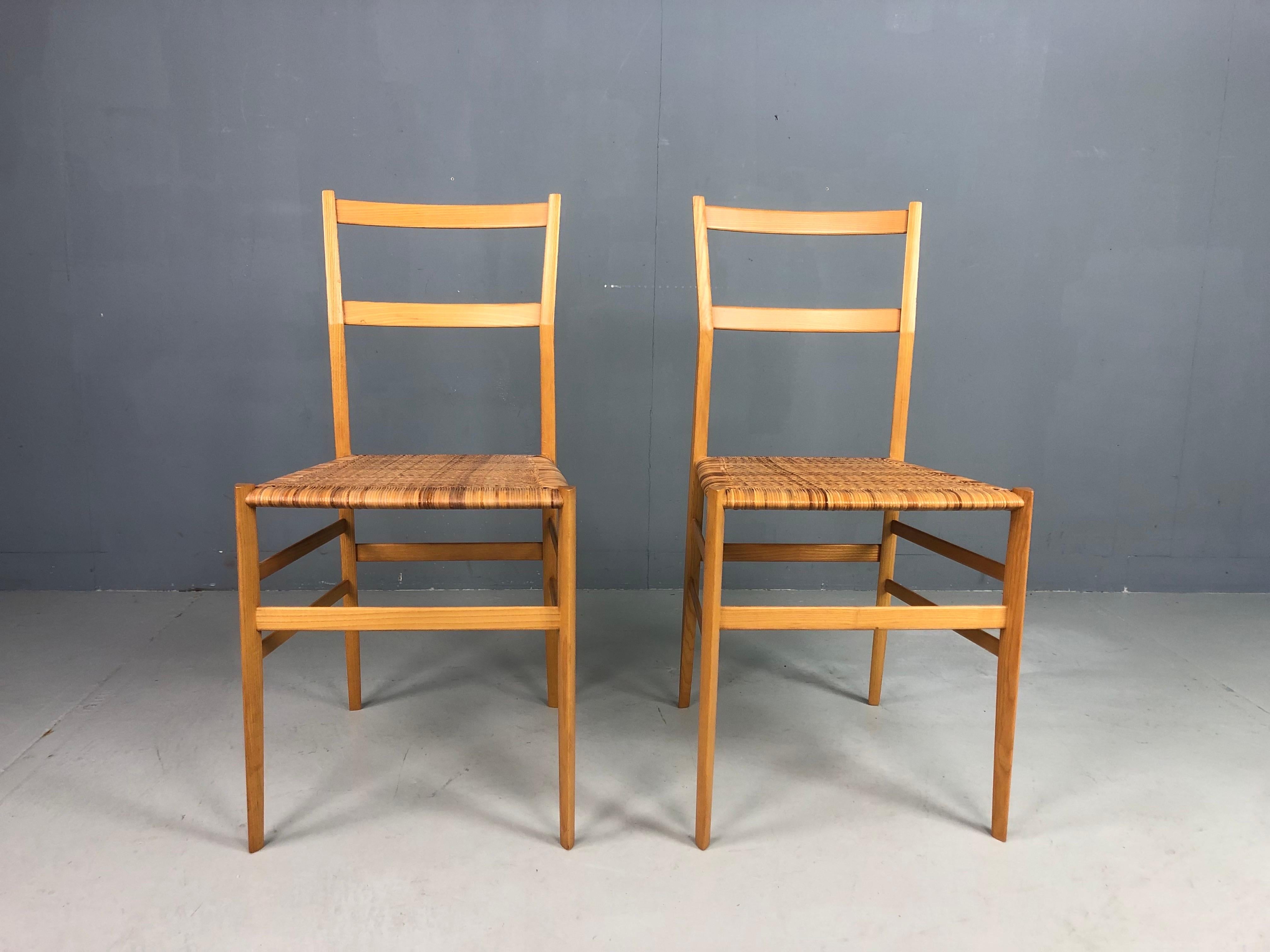 Gio Ponti Superleggera, ensemble de deux, Italie, années 1980 en vente 9