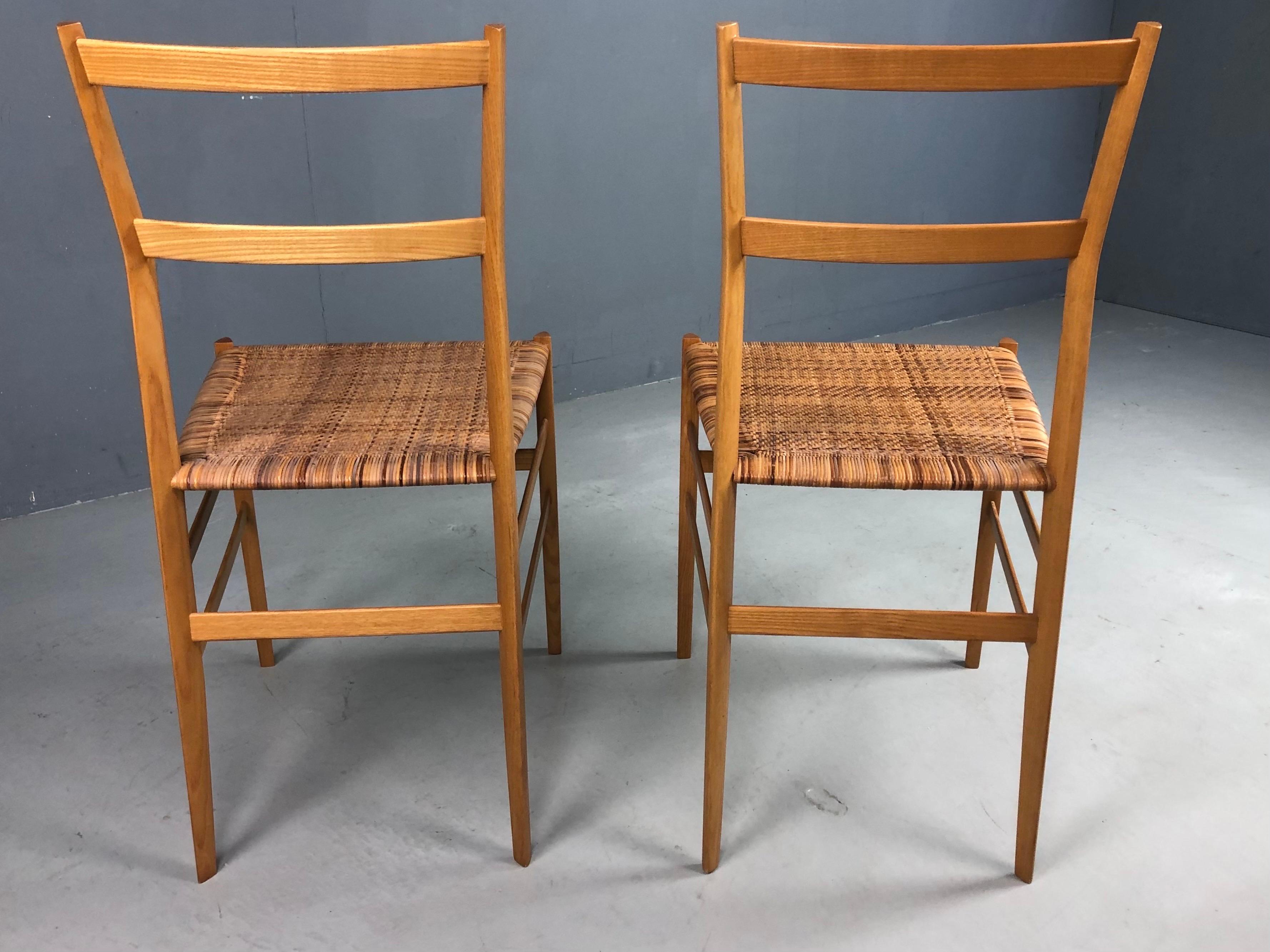 Gio Ponti Superleggera, ensemble de deux, Italie, années 1980 en vente 13