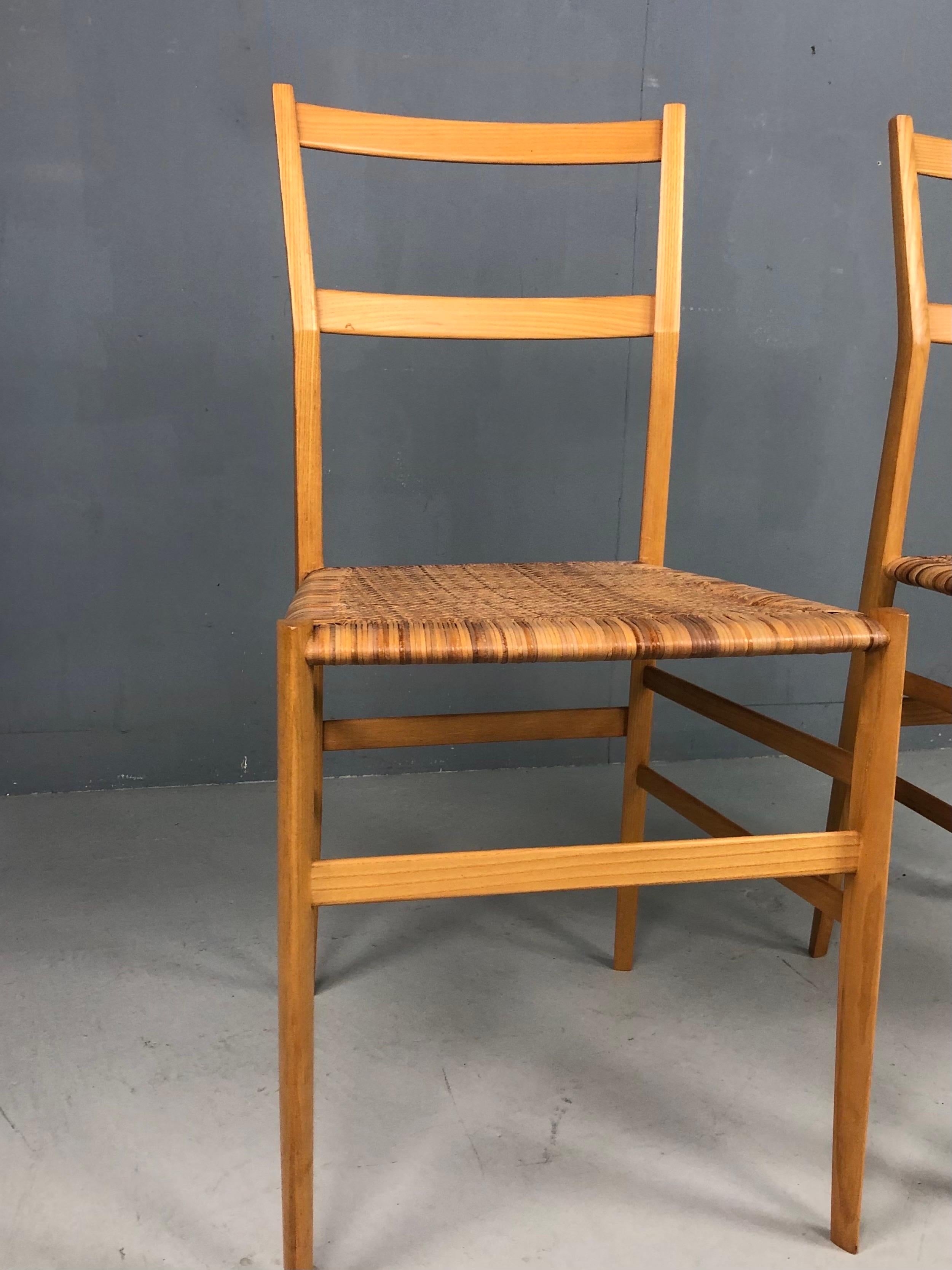 Gio Ponti Superleggera, ensemble de deux, Italie, années 1980 Bon état - En vente à The Hague, NL