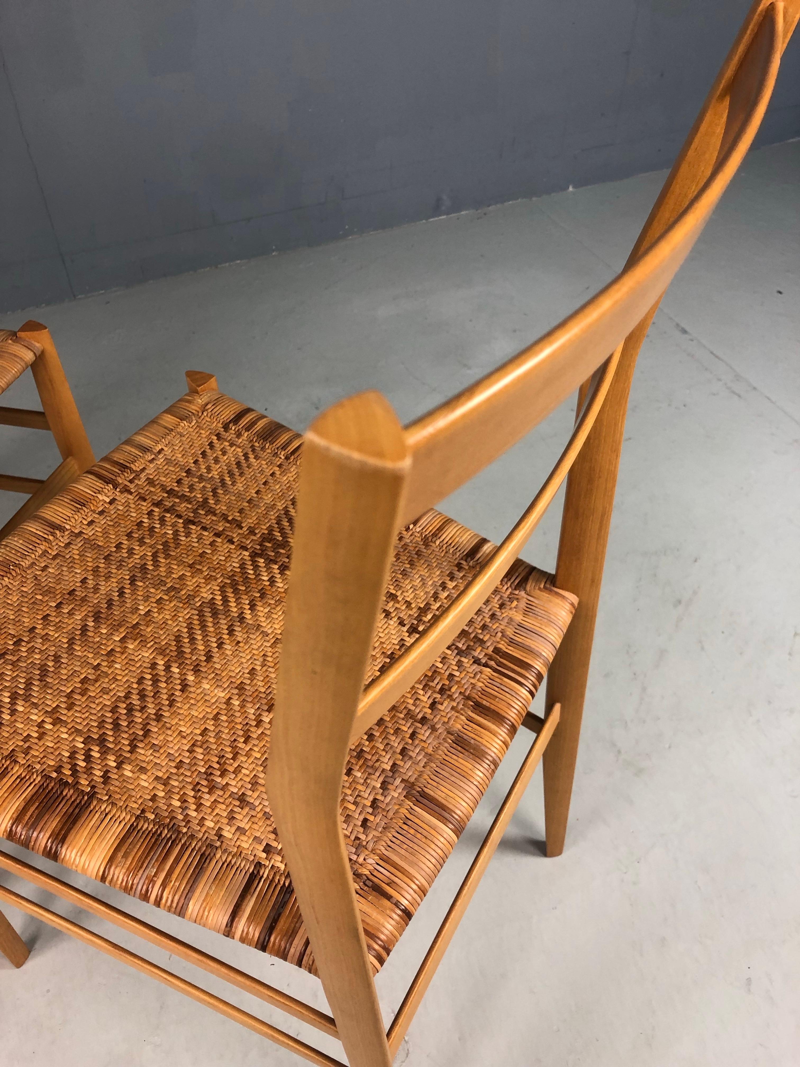 Gio Ponti Superleggera, ensemble de deux, Italie, années 1980 en vente 2