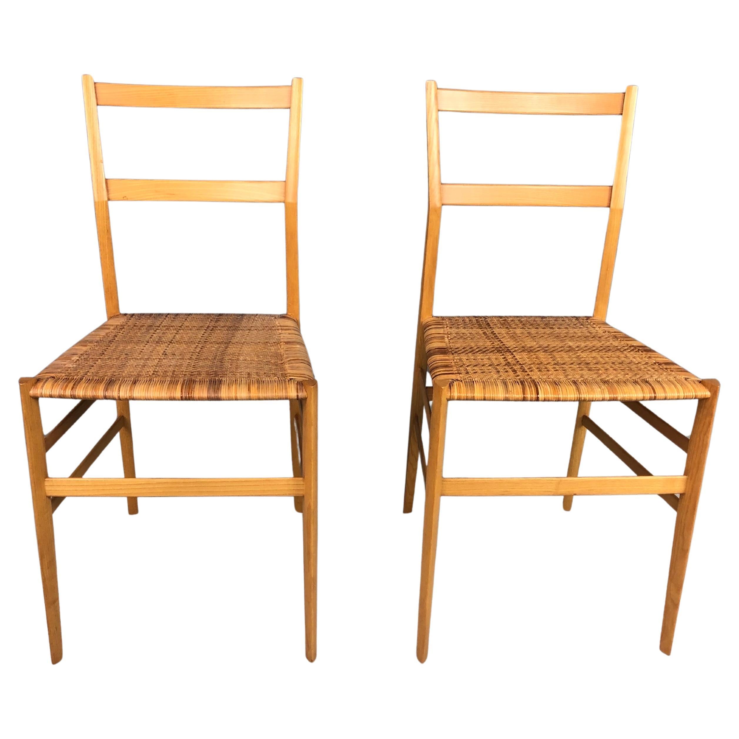 Gio Ponti Superleggera, ensemble de deux, Italie, années 1980 en vente