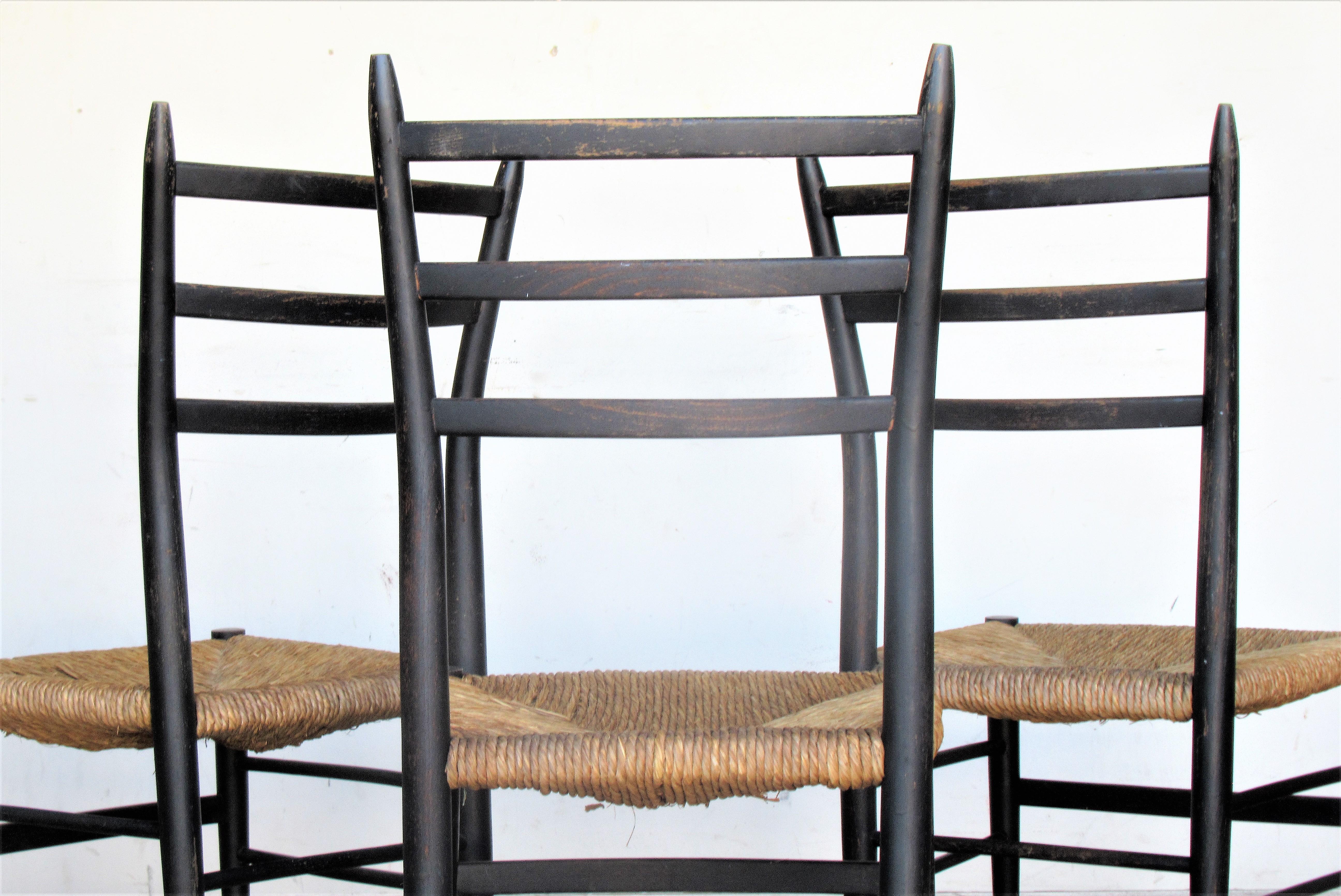 Gio Ponti Superleggera Style Chairs, Made in Italy 2