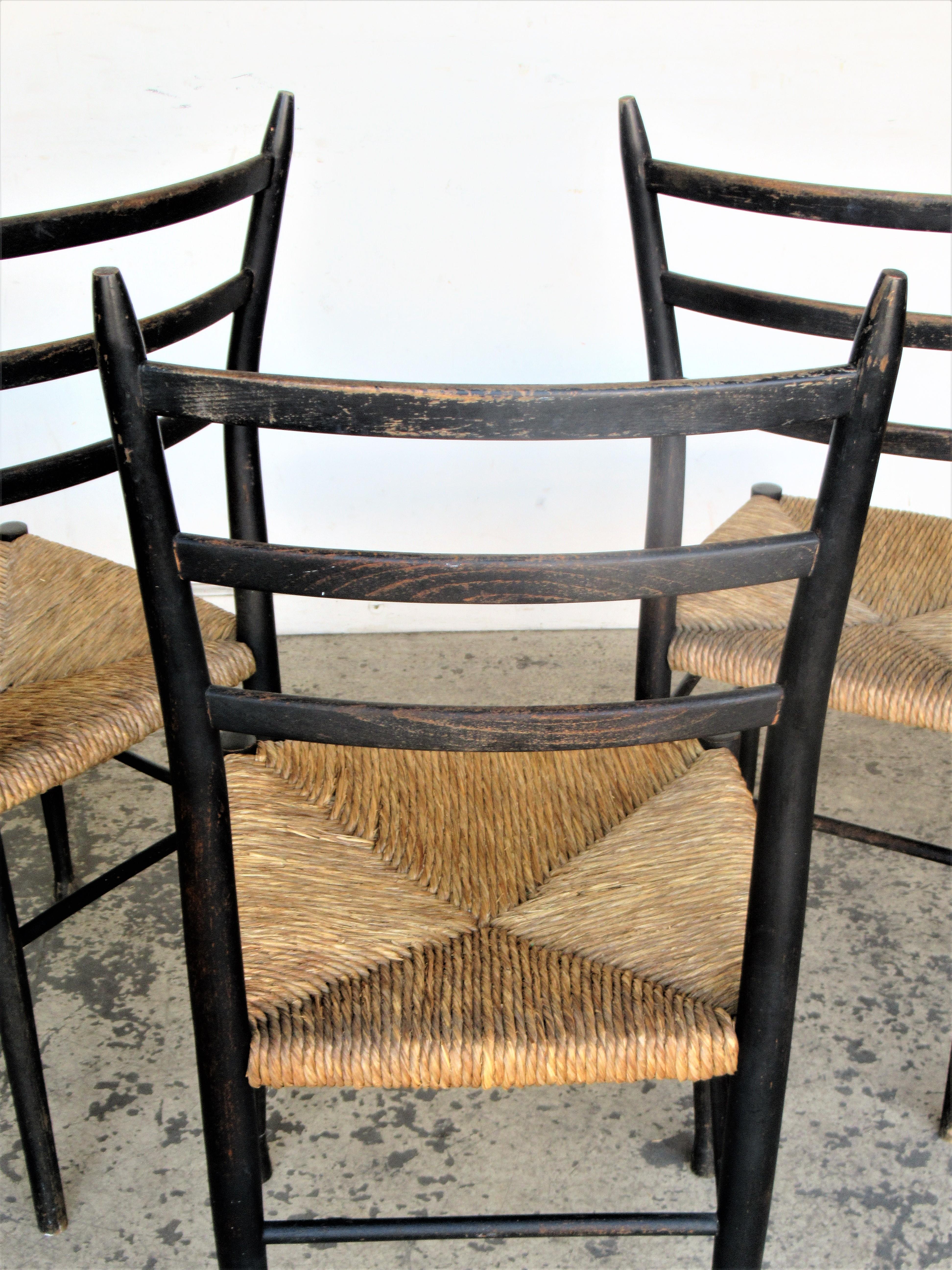 Gio Ponti Superleggera Style Chairs, Made in Italy 3