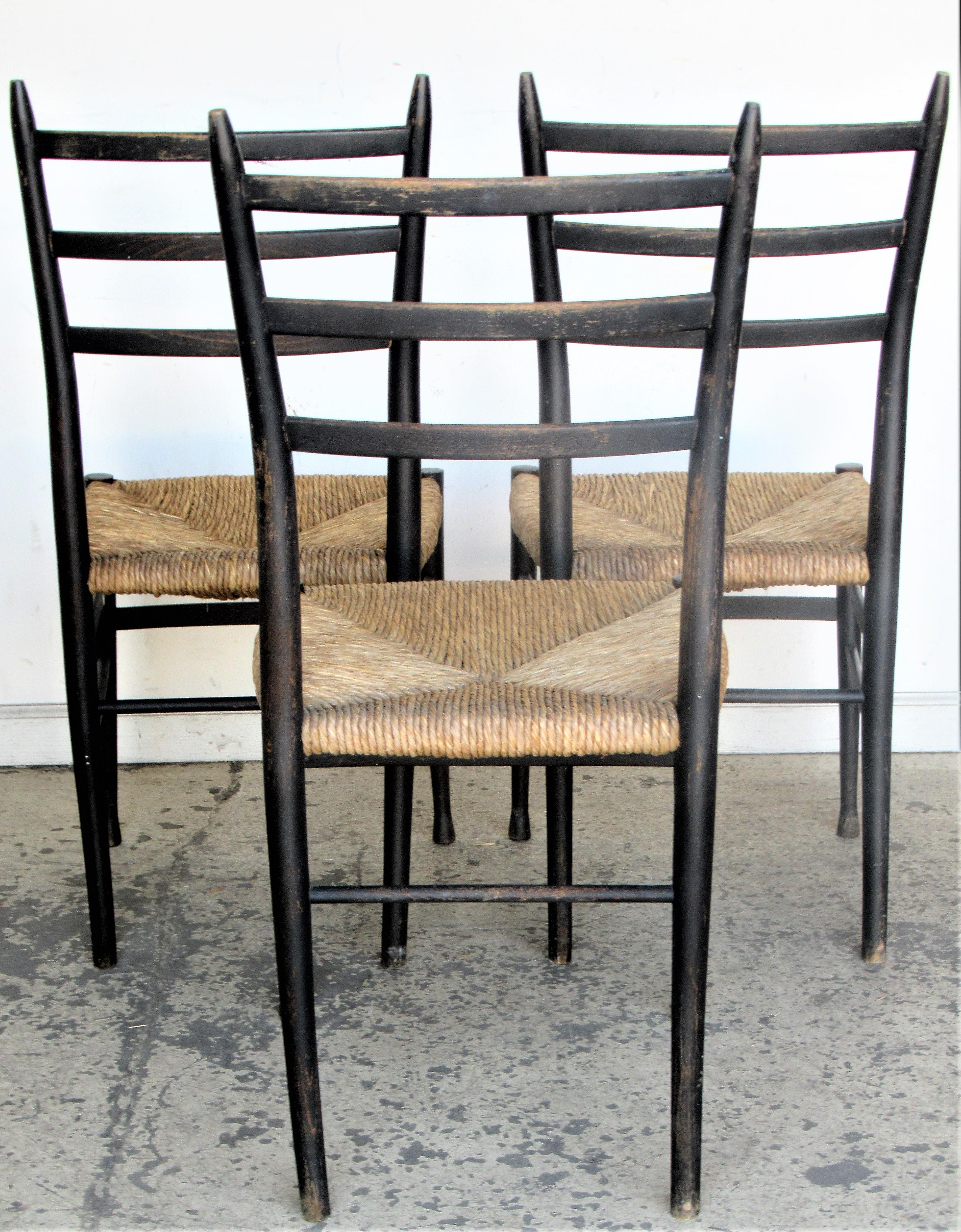 Gio Ponti Superleggera Style Chairs, Made in Italy 5