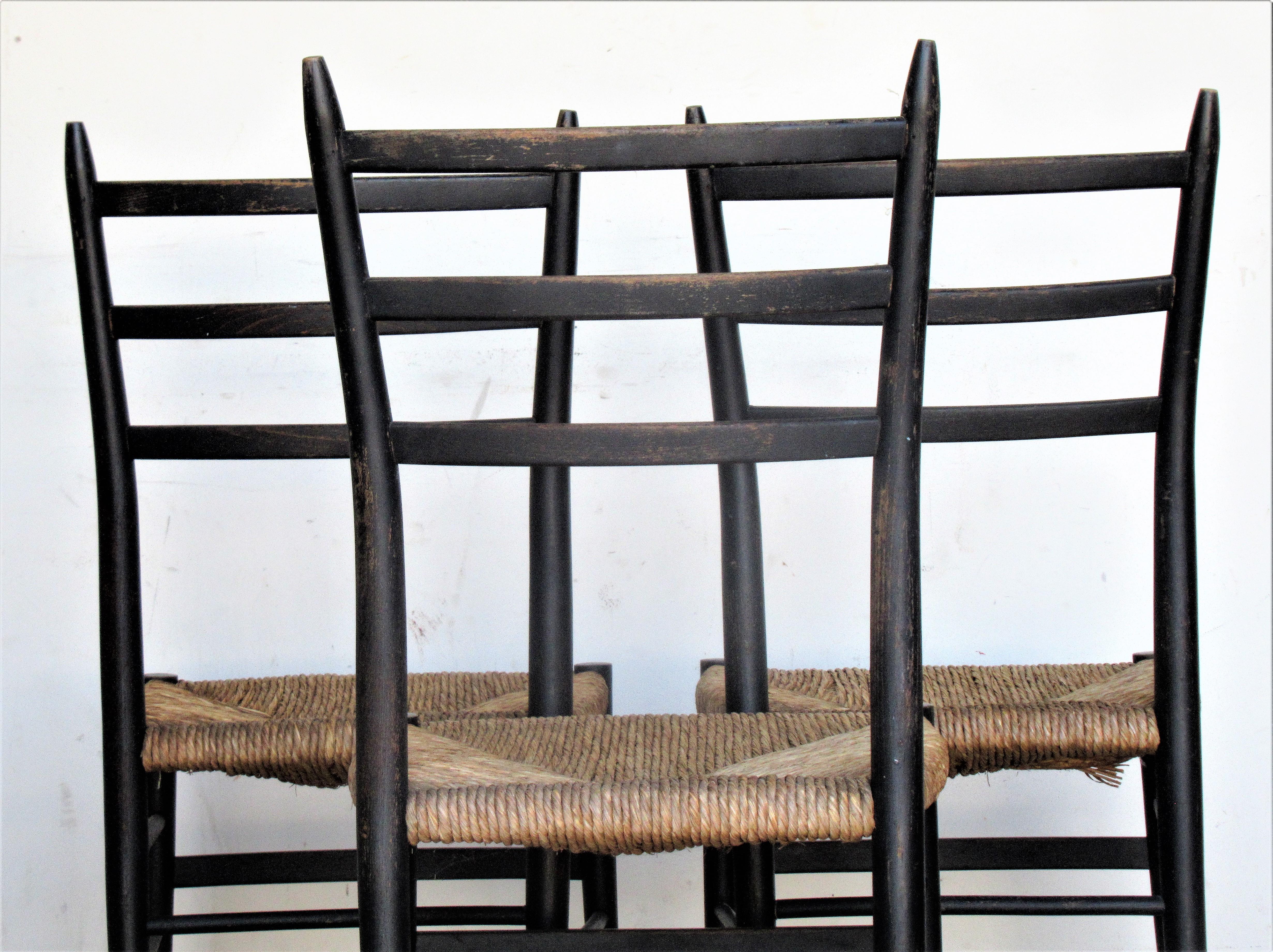 Gio Ponti Superleggera Style Chairs, Made in Italy 6