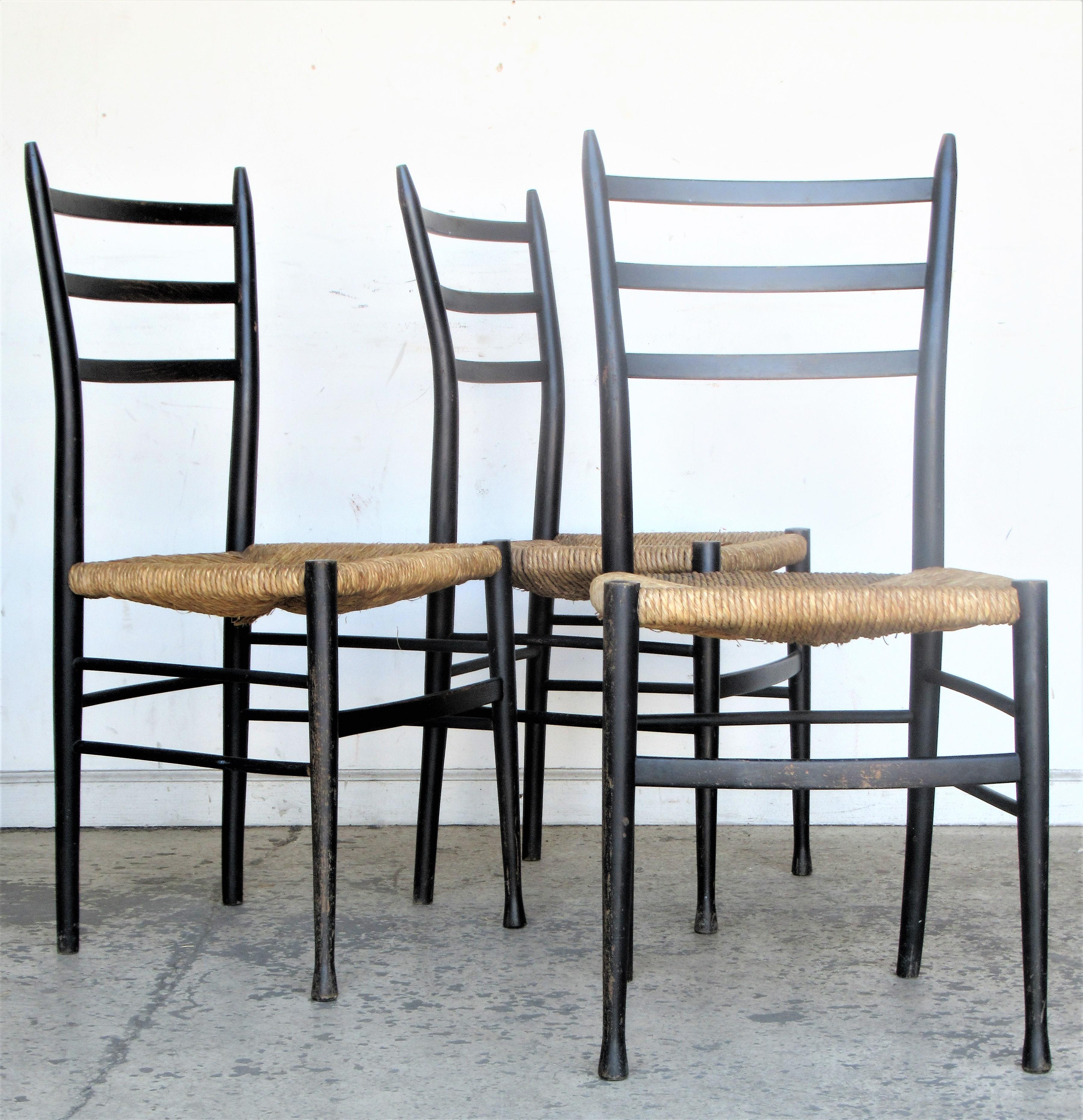 Gio Ponti Superleggera Style Chairs, Made in Italy 12