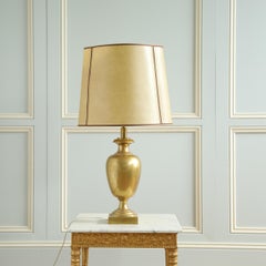 Vintage Replica Gio Ponti Large Brass Table Lamp